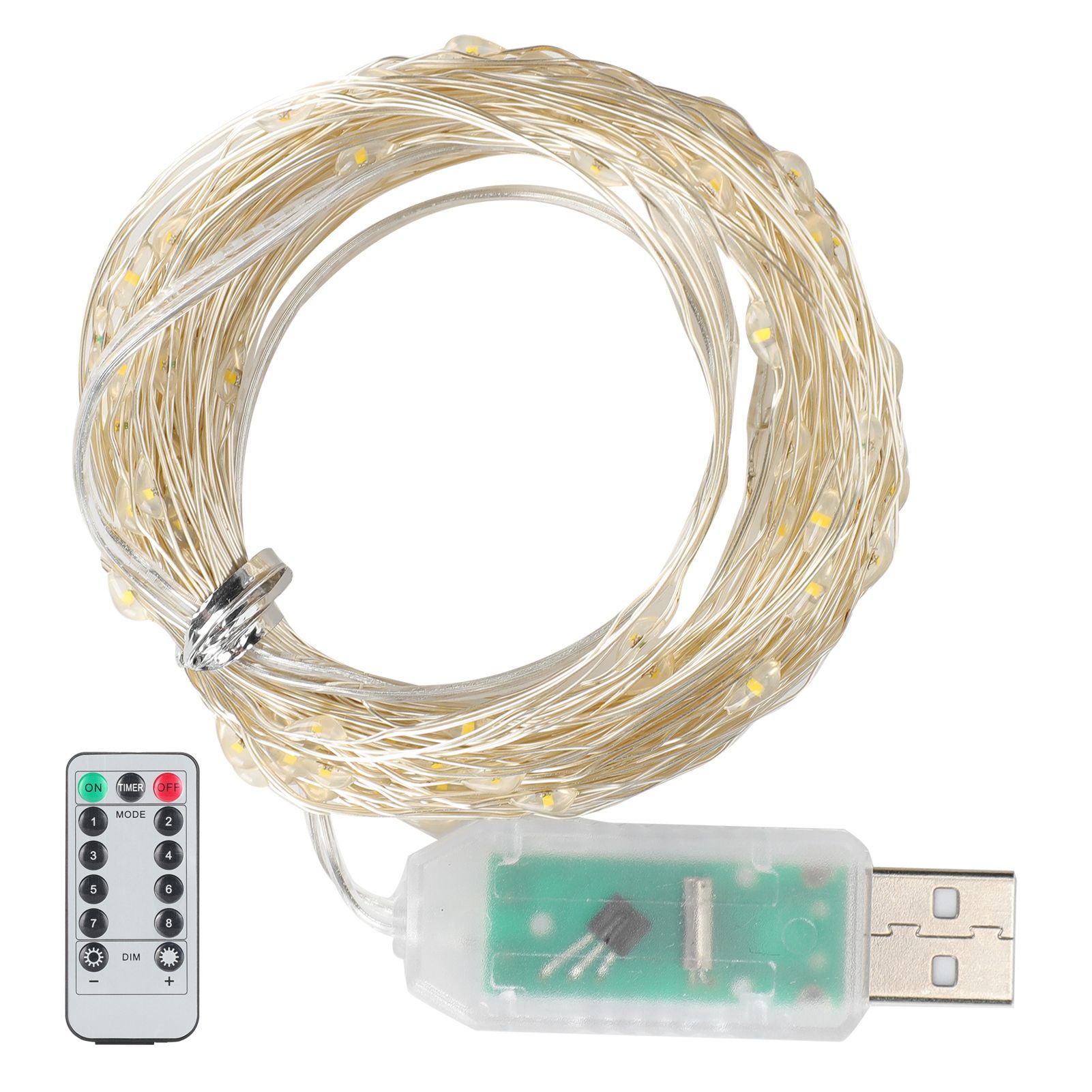20m 200LED String Lamp Warm White Indoor Outdoor 8 Modes Decorative Light with view 5