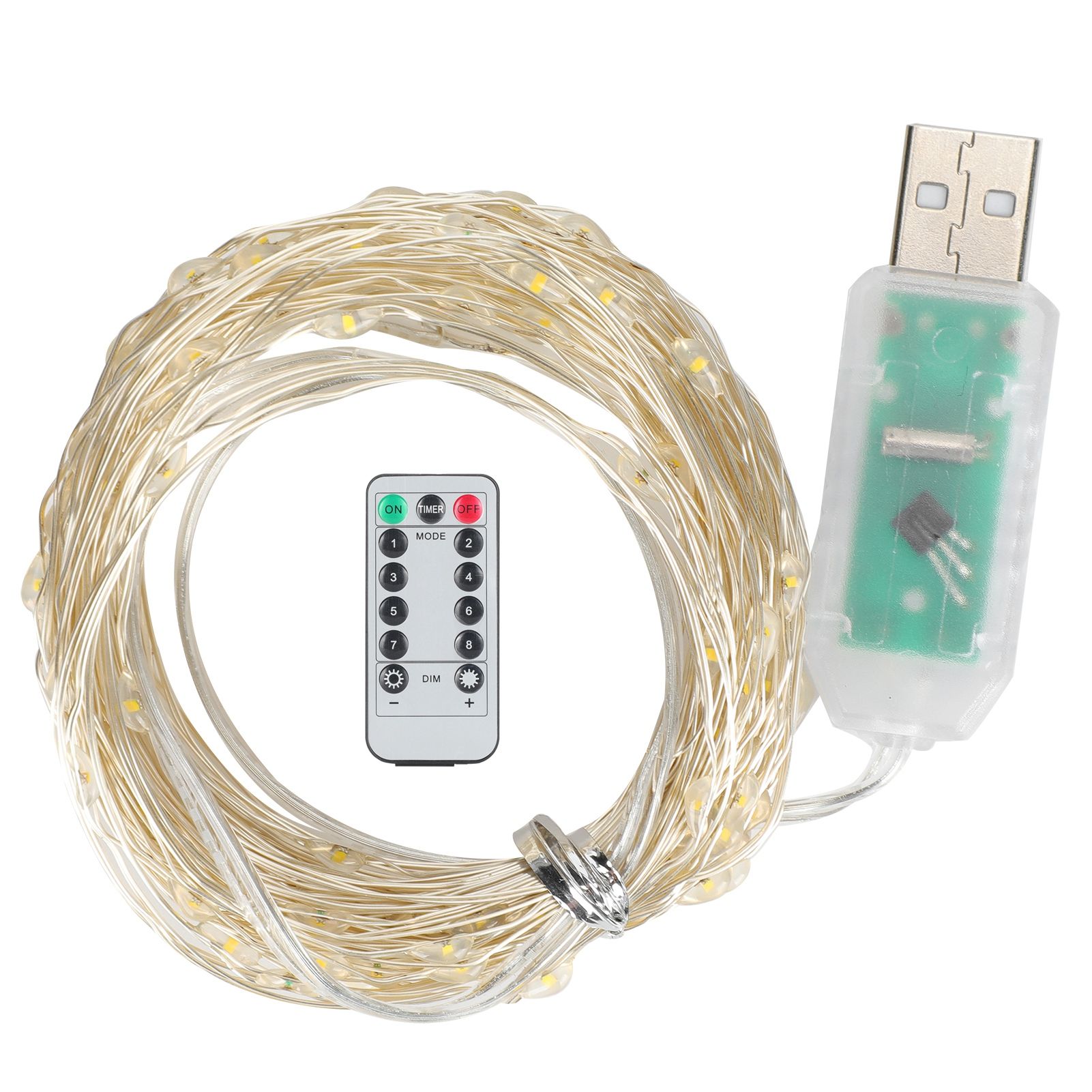 20m 200LED String Lamp Warm White Indoor Outdoor 8 Modes Decorative Light with view 6