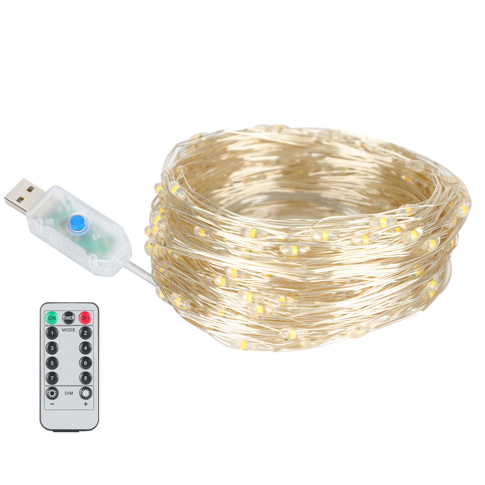 20m 200LED String Lamp Warm White Indoor Outdoor 8 Modes Decorative Light with view 7