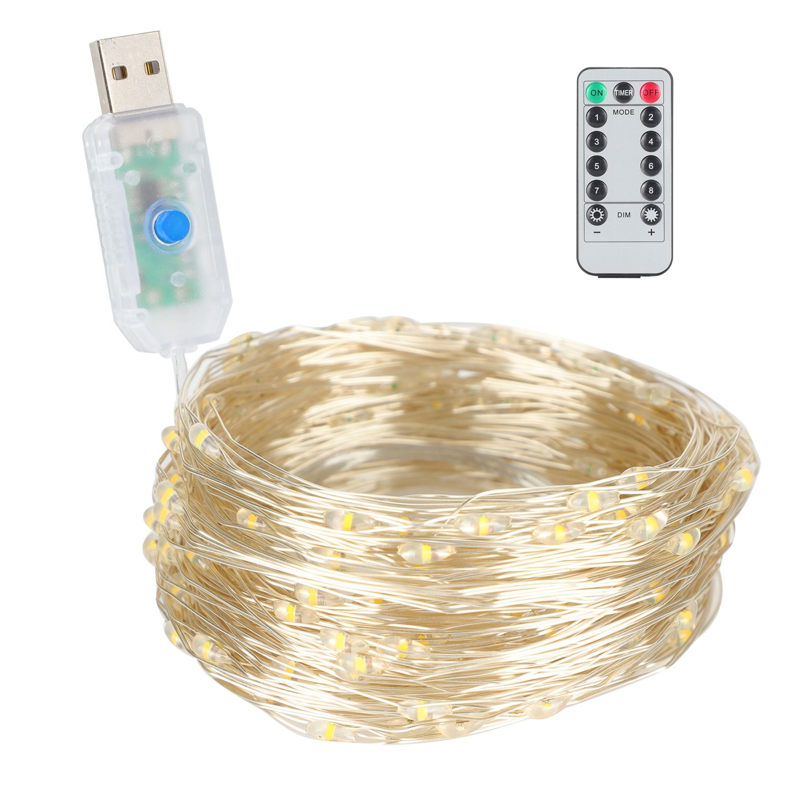 20m 200LED String Lamp Warm White Indoor Outdoor 8 Modes Decorative Light with view 8