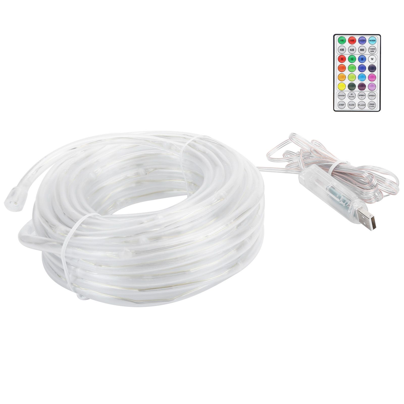 10m RGB LED Rope Light Waterproof USB Remote Colorful String Lights Outdoor view 7