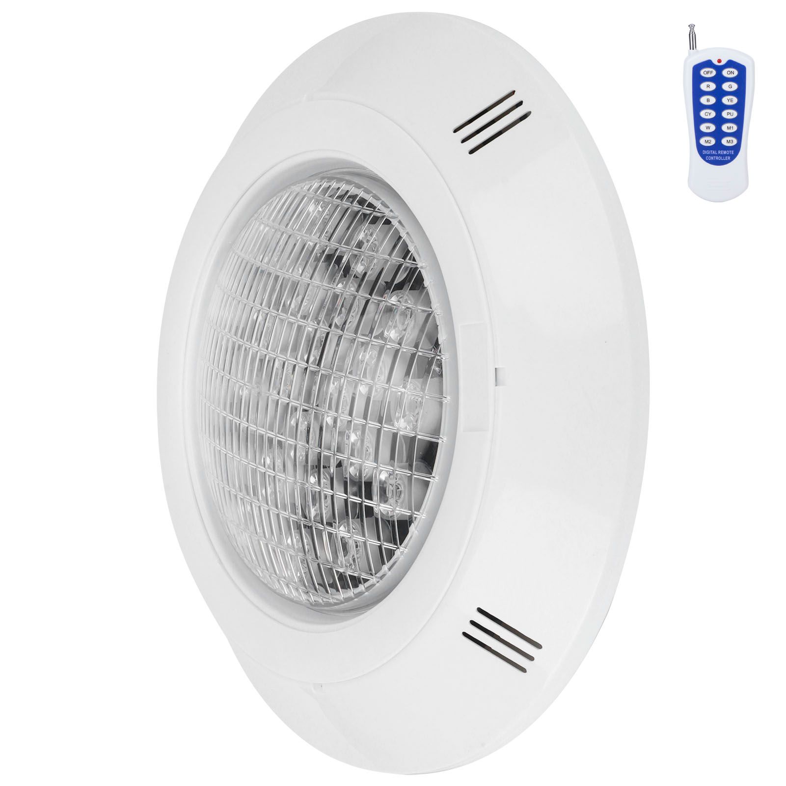 24LED Colorful Swimming Pool Light RGB Underwater Light AC12V 24W Waterproof