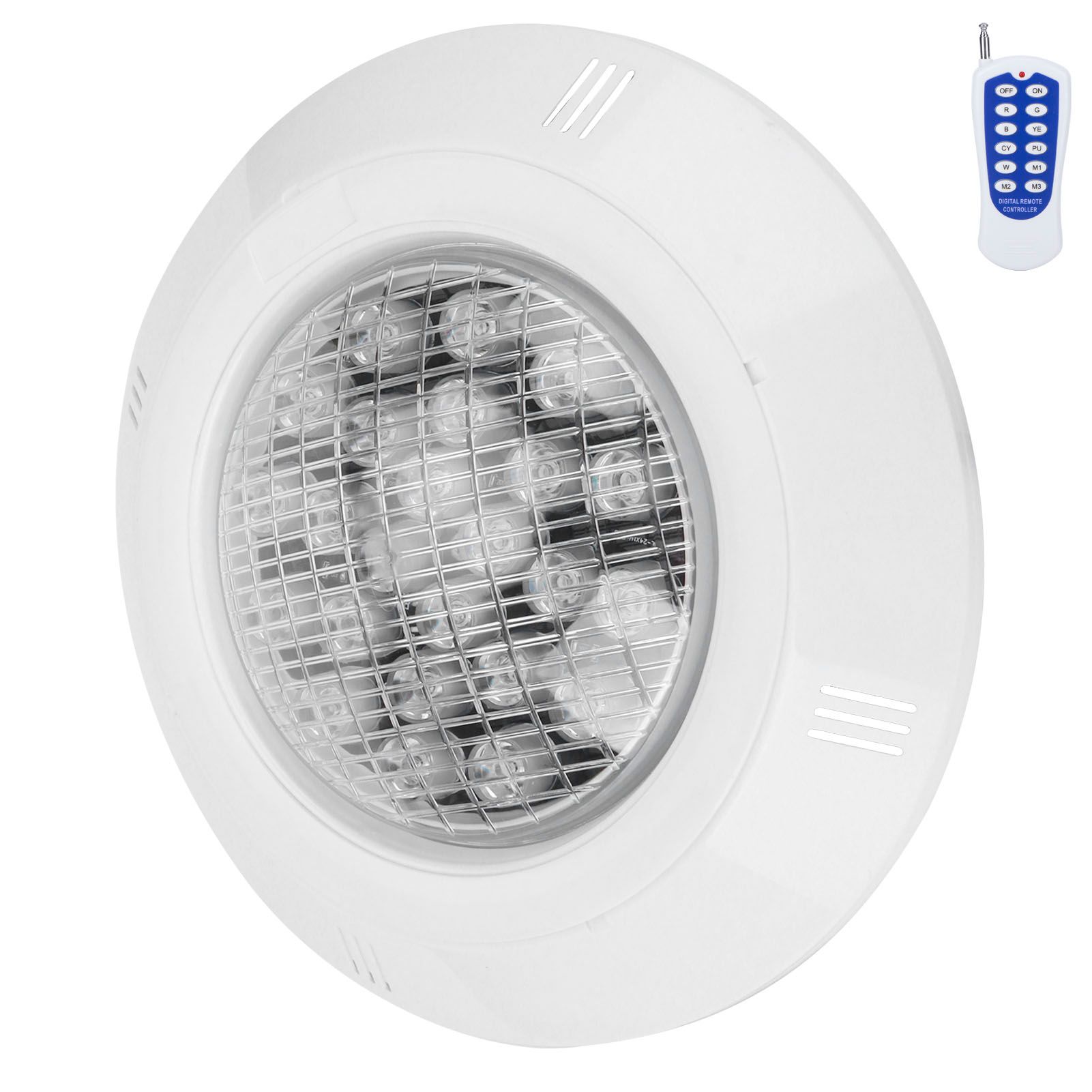 24LED Colorful Swimming Pool Light RGB Underwater Light AC12V 24W Waterproof view 5