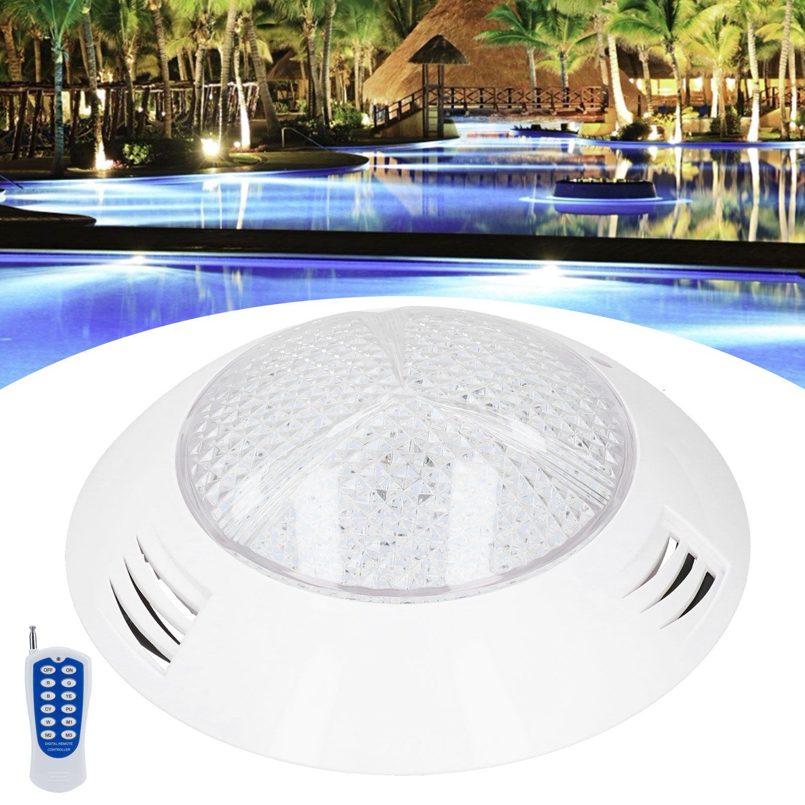 Swimming Pool Light 300LED RGB Remote Control Underwater Lamp AC12V IP68 view 9