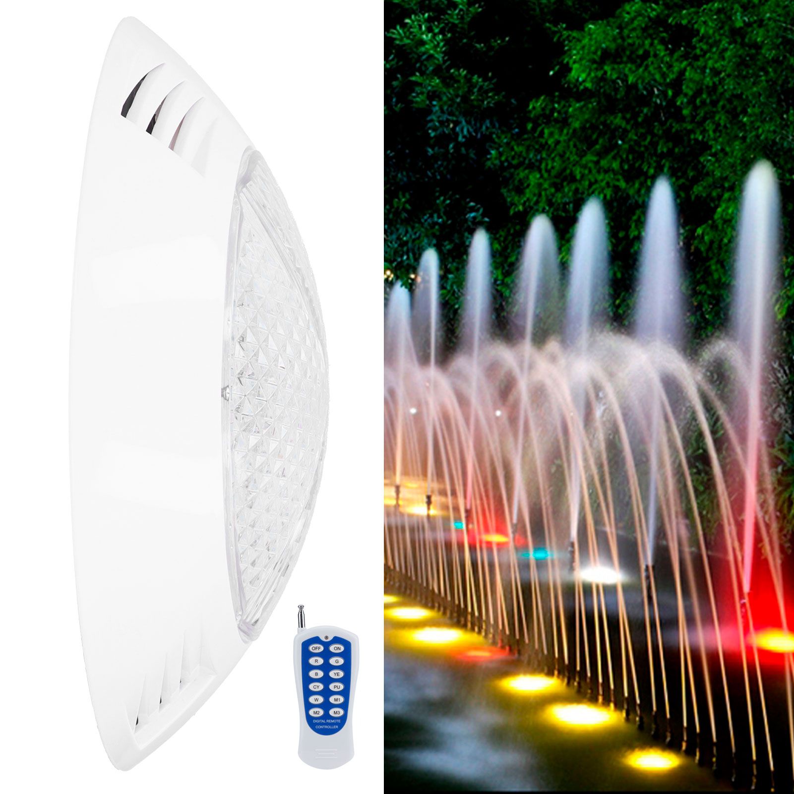 Swimming Pool Light 300LED RGB Remote Control Underwater Lamp AC12V IP68 view 10