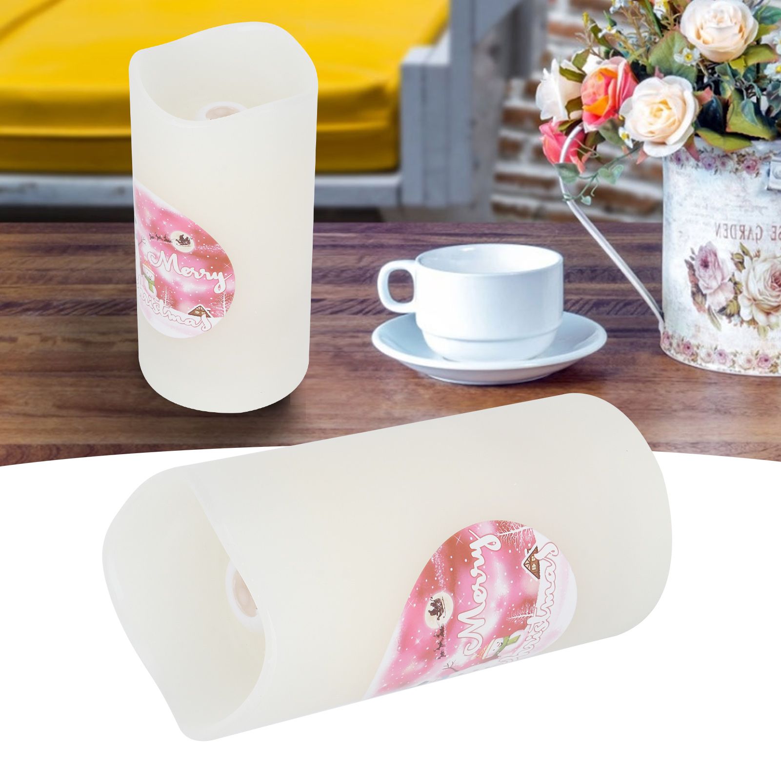 LED Candle Lamp Decorative Projection Light Festivals Christmas Birthday Party view 10