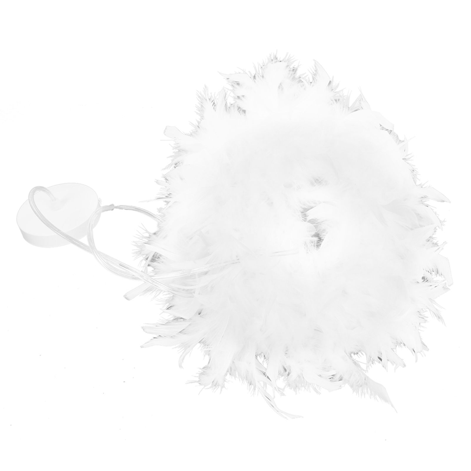 E27 Modern Feather Ceiling Light Pendant Lamp Shade Chandelier Home Bedroom view 6