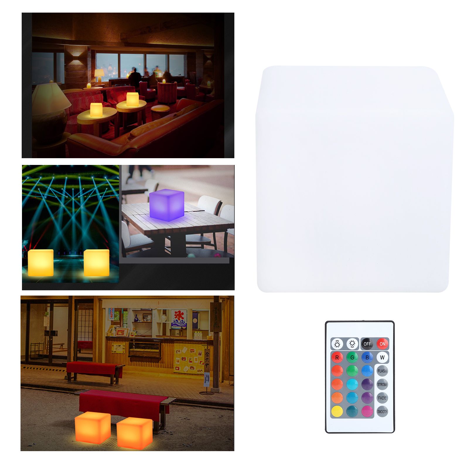 LED RGBW Cubes Light Waterproof USB 16 Colors Changing Desk Lamp for Bar KTV view 10