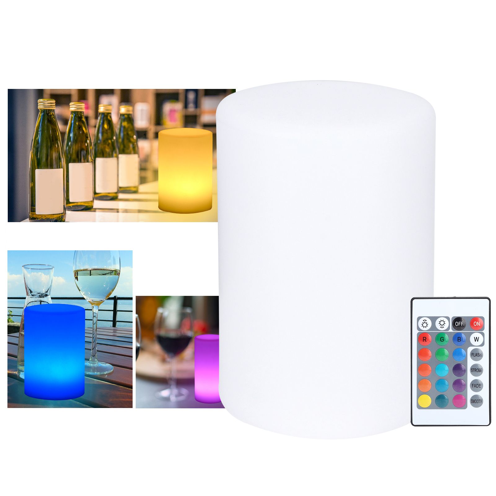 RGB Cylindrical Lamp LED 16-Color Remote Control Night Light for Bar KTV Nightclub view 9