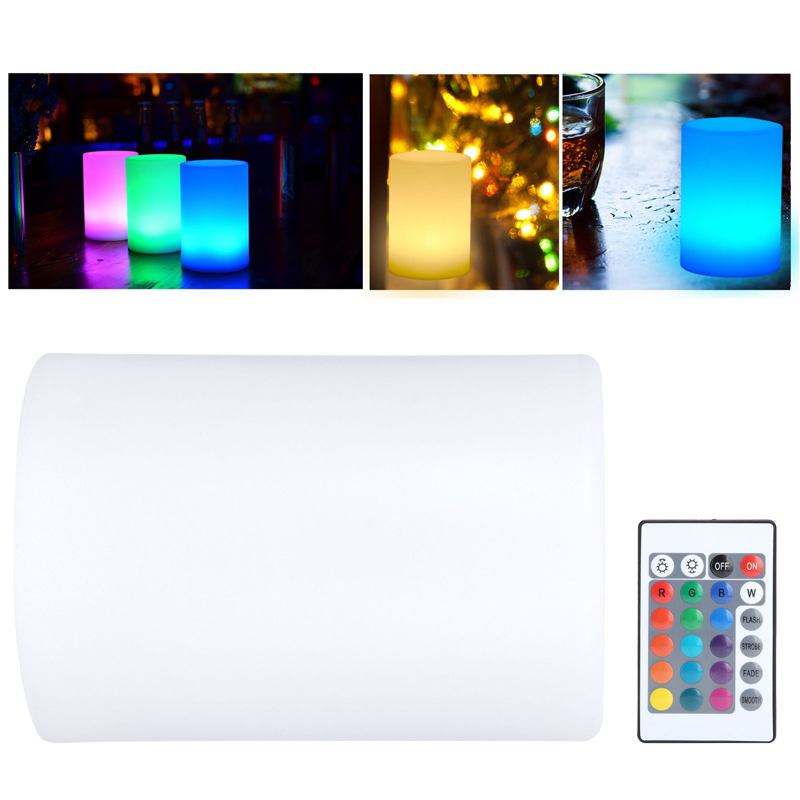 RGB Cylindrical Lamp LED 16-Color Remote Control Night Light for Bar KTV Nightclub view 10