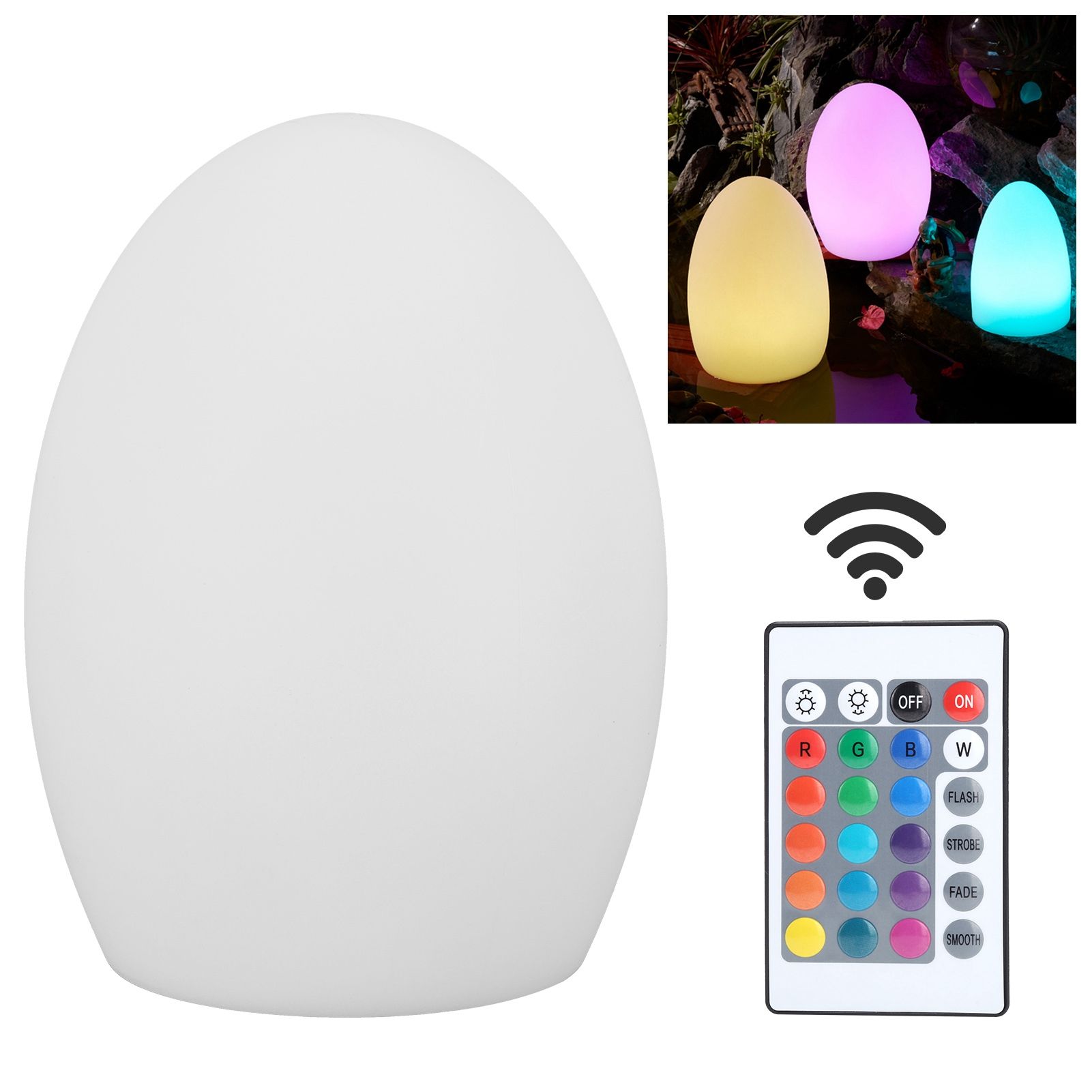 USB Charging LED 16 Colors Remote Control Night Light Outdoor Waterproof Lamp view 9