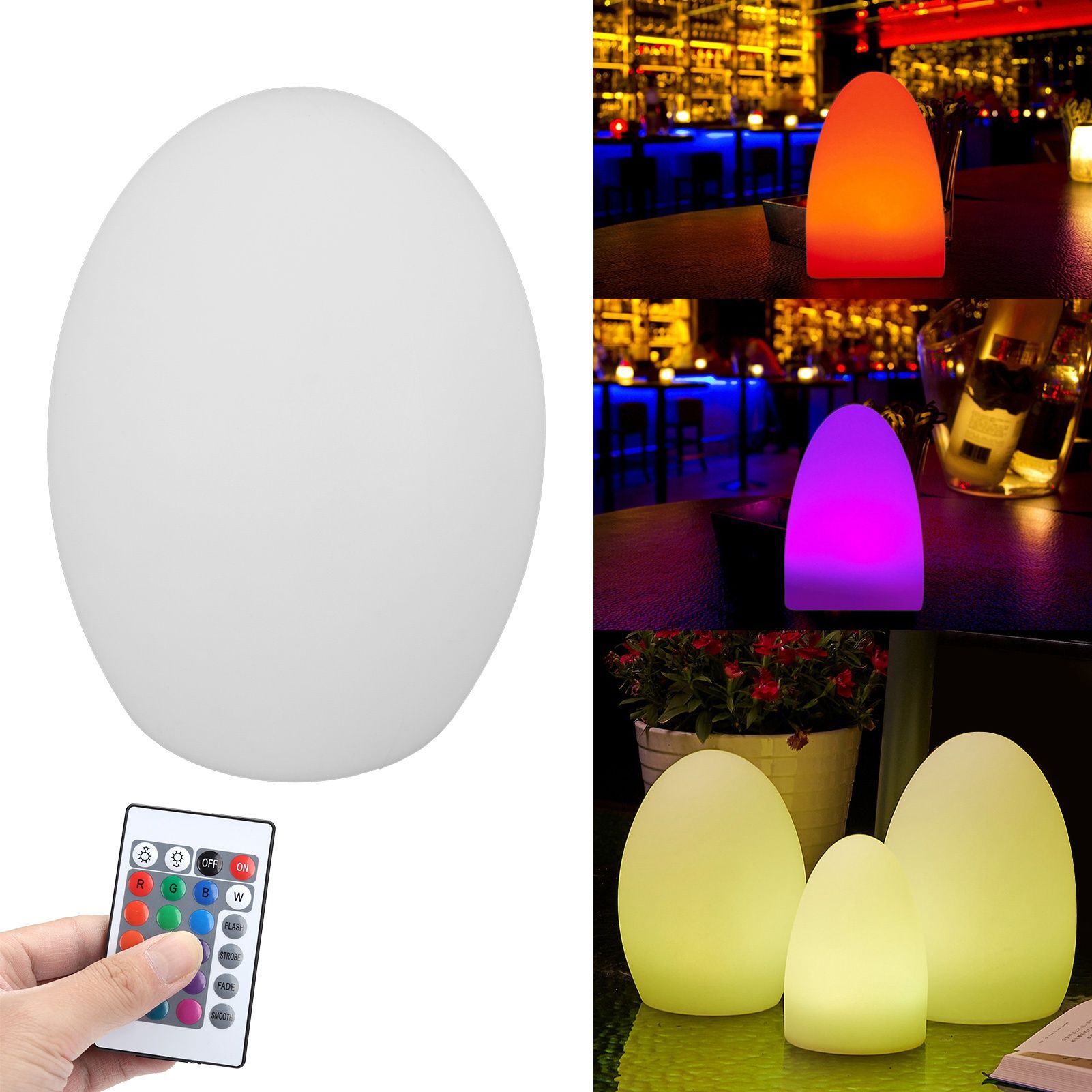 USB Charging LED 16 Colors Remote Control Night Light Outdoor Waterproof Lamp view 10