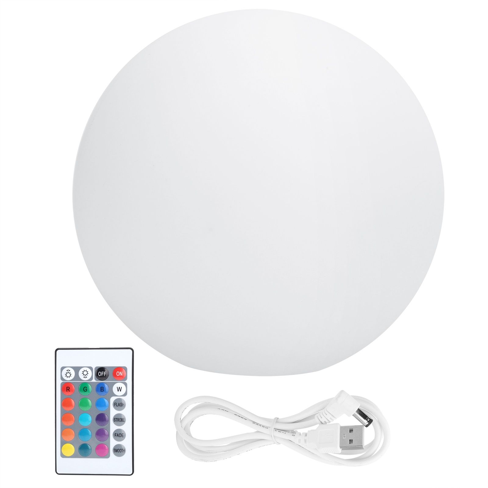 LED 16 Colors Remote Control Night Light USB Charging Waterproof Spherical view 2