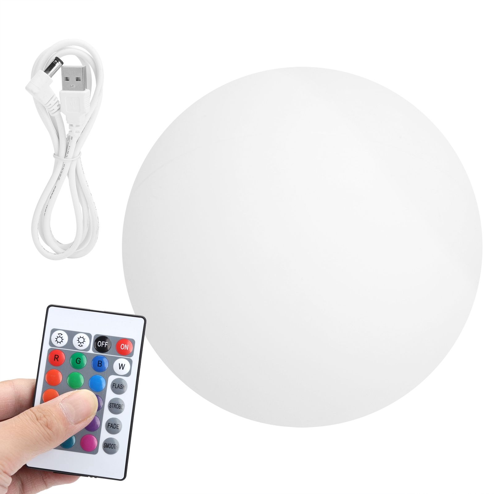 LED 16 Colors Remote Control Night Light USB Charging Waterproof Spherical view 3