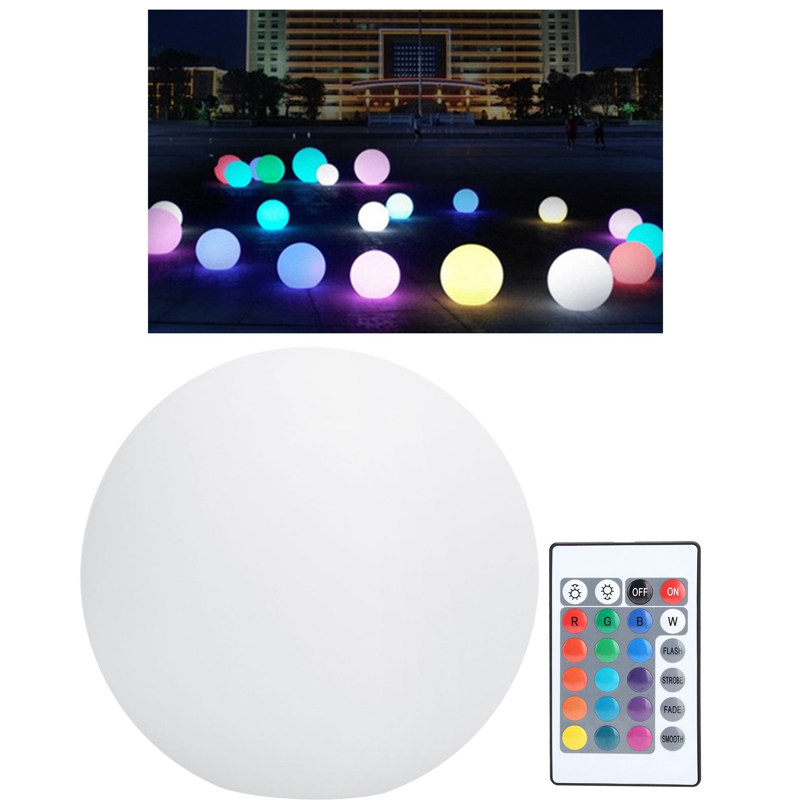 LED 16 Colors Remote Control Night Light USB Charging Waterproof Spherical view 9