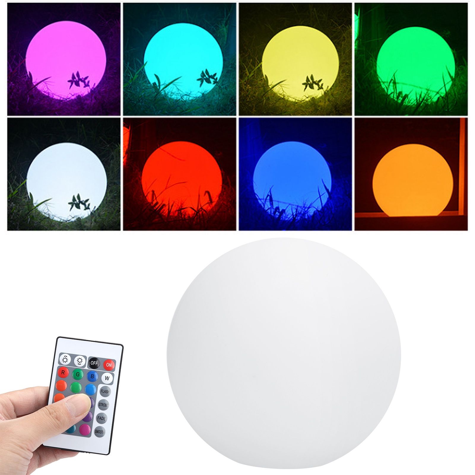LED 16 Colors Remote Control Night Light USB Charging Waterproof Spherical view 10