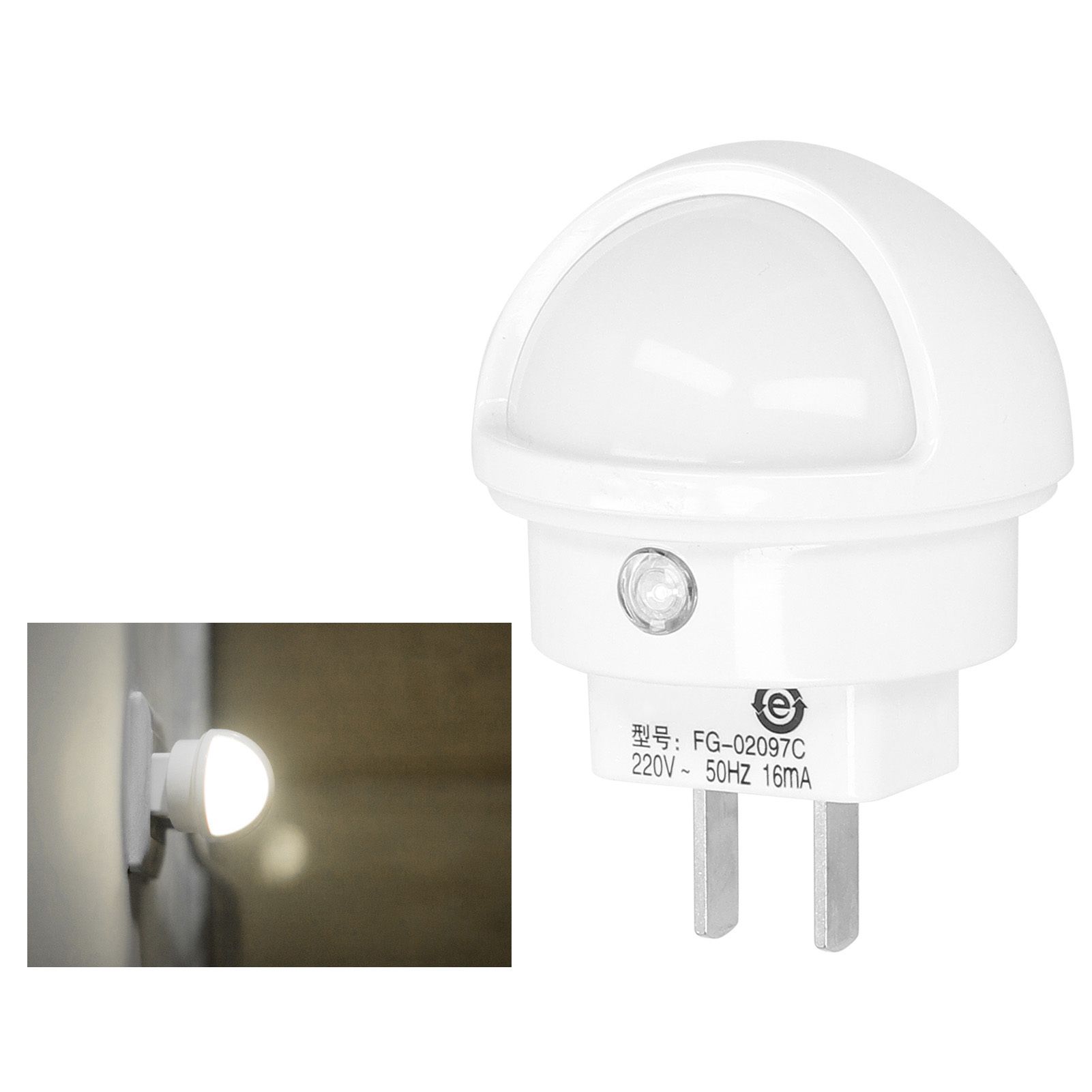 LED Intelligent Light Sensor Night Light 360 Degrees Rotation Plugin Nightlight CN view 10