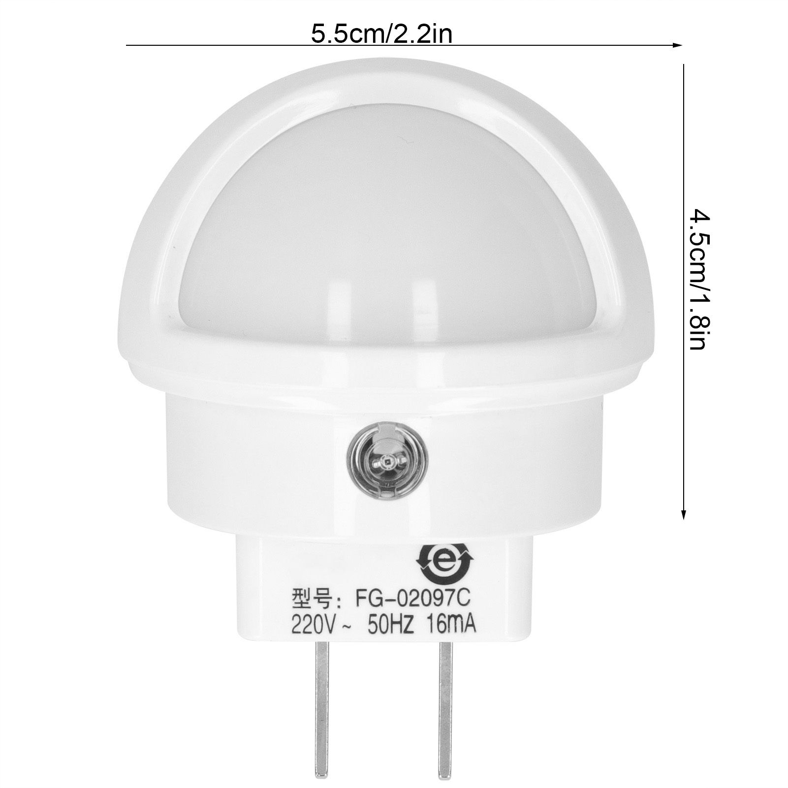 LED Intelligent Light Sensor Night Light 360 Degrees Rotation Plugin Nightlight CN view 11