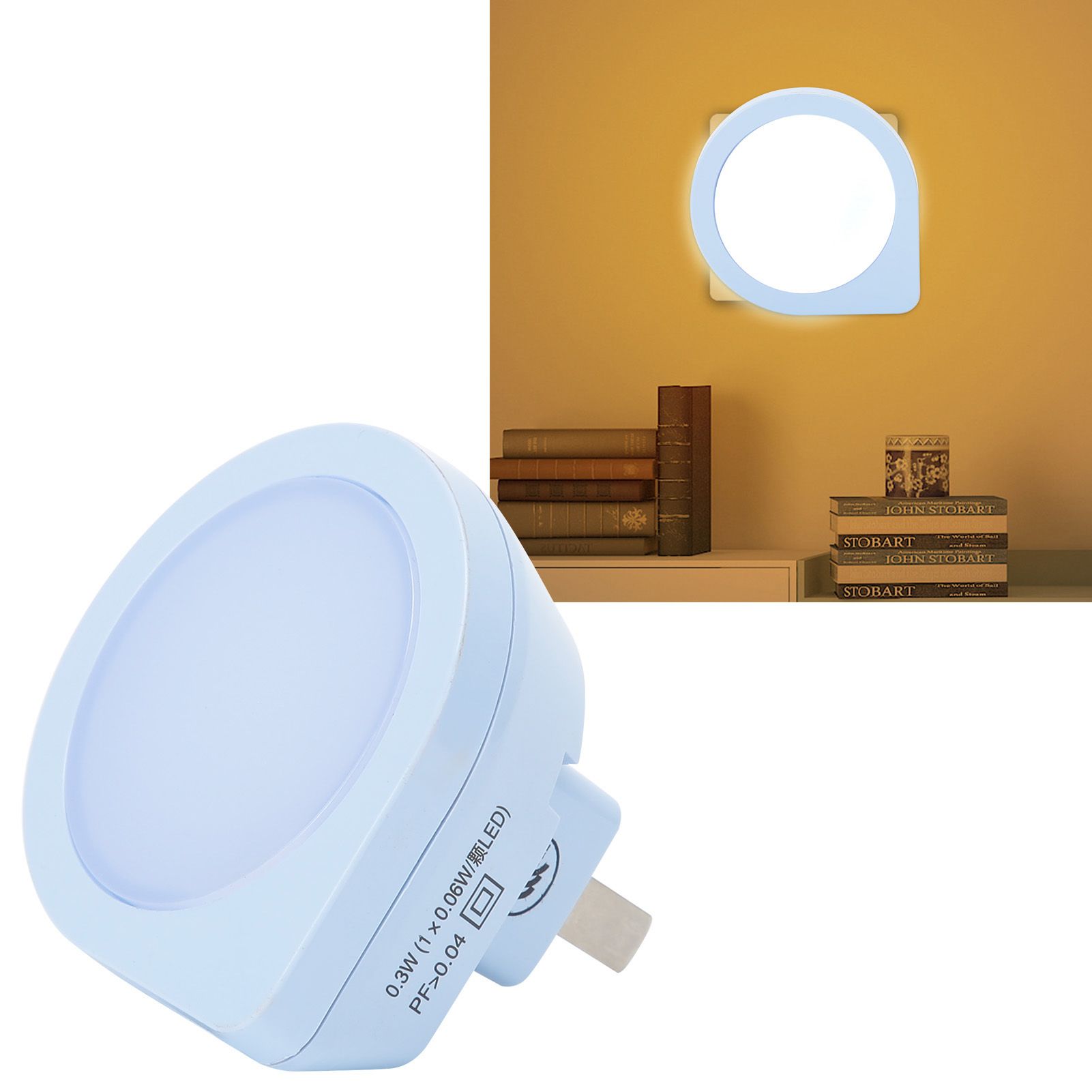 LED PlugIn Night Lamp Induction Light Sensor Lighting for Bedroom Living Room view 9