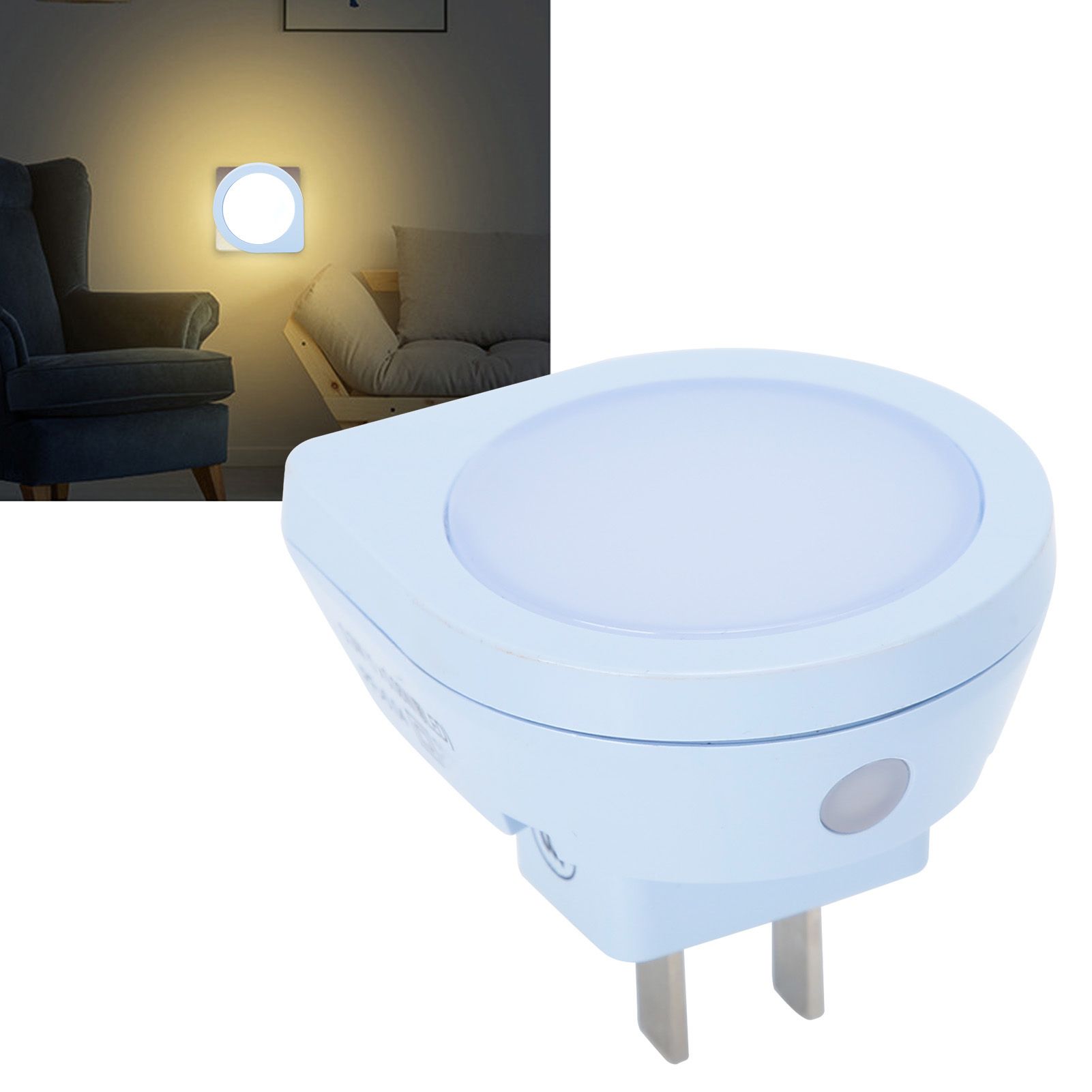 LED PlugIn Night Lamp Induction Light Sensor Lighting for Bedroom Living Room view 10