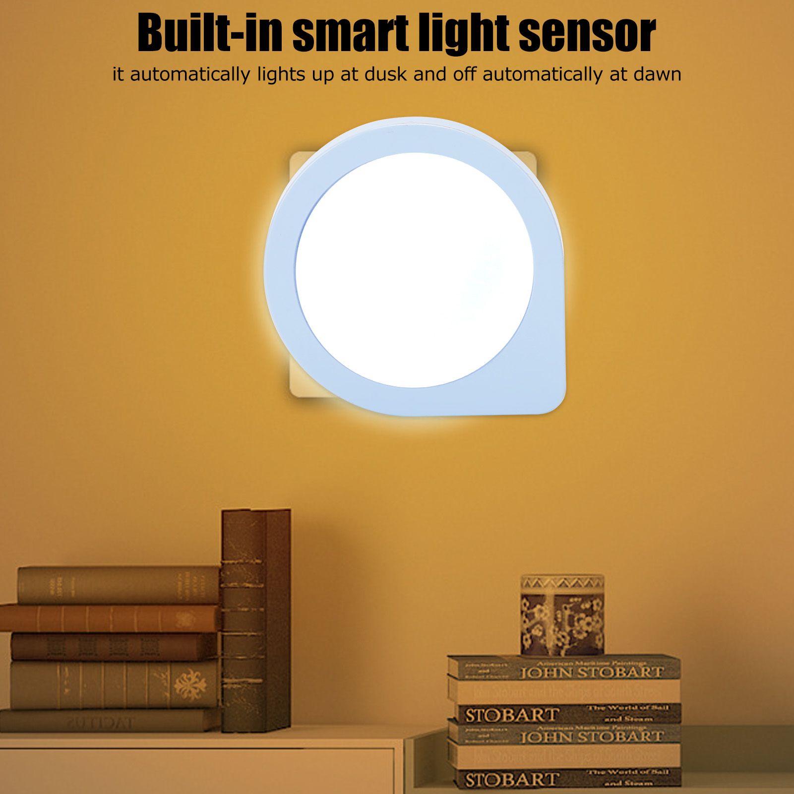 LED PlugIn Night Lamp Induction Light Sensor Lighting for Bedroom Living Room view 12