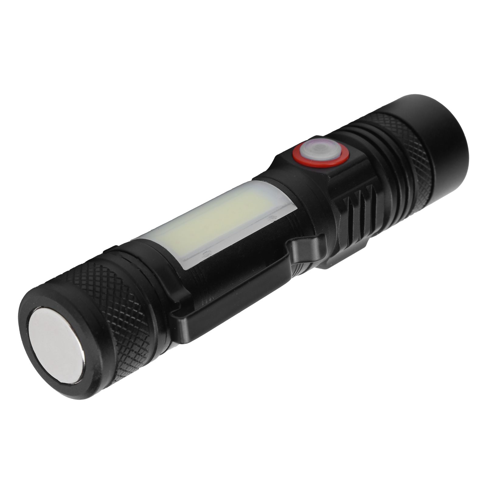 T6+COB Electric Torch Telescopic Zoom Powerful Flashlight Dual Light Sources view 5