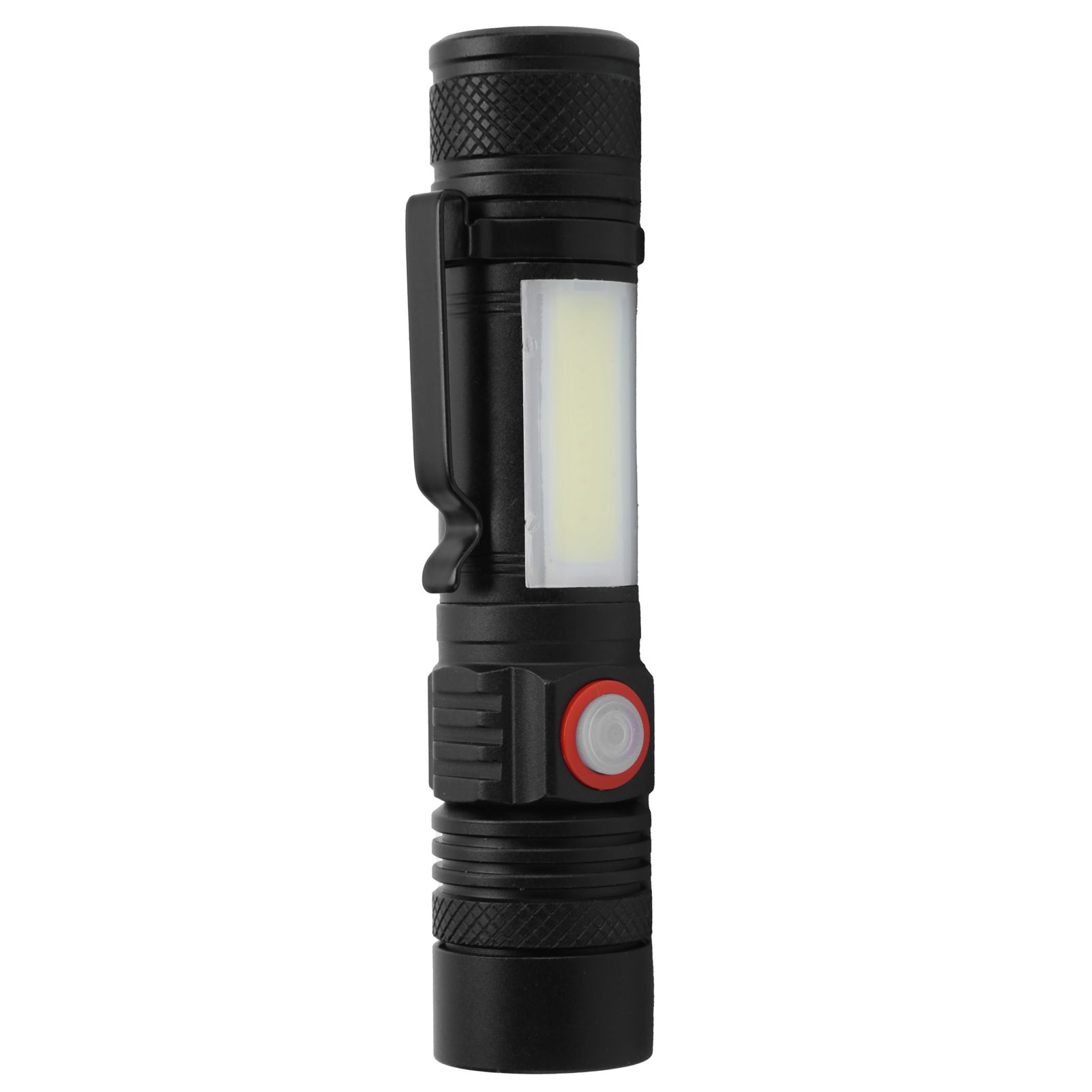 T6+COB Electric Torch Telescopic Zoom Powerful Flashlight Dual Light Sources view 6