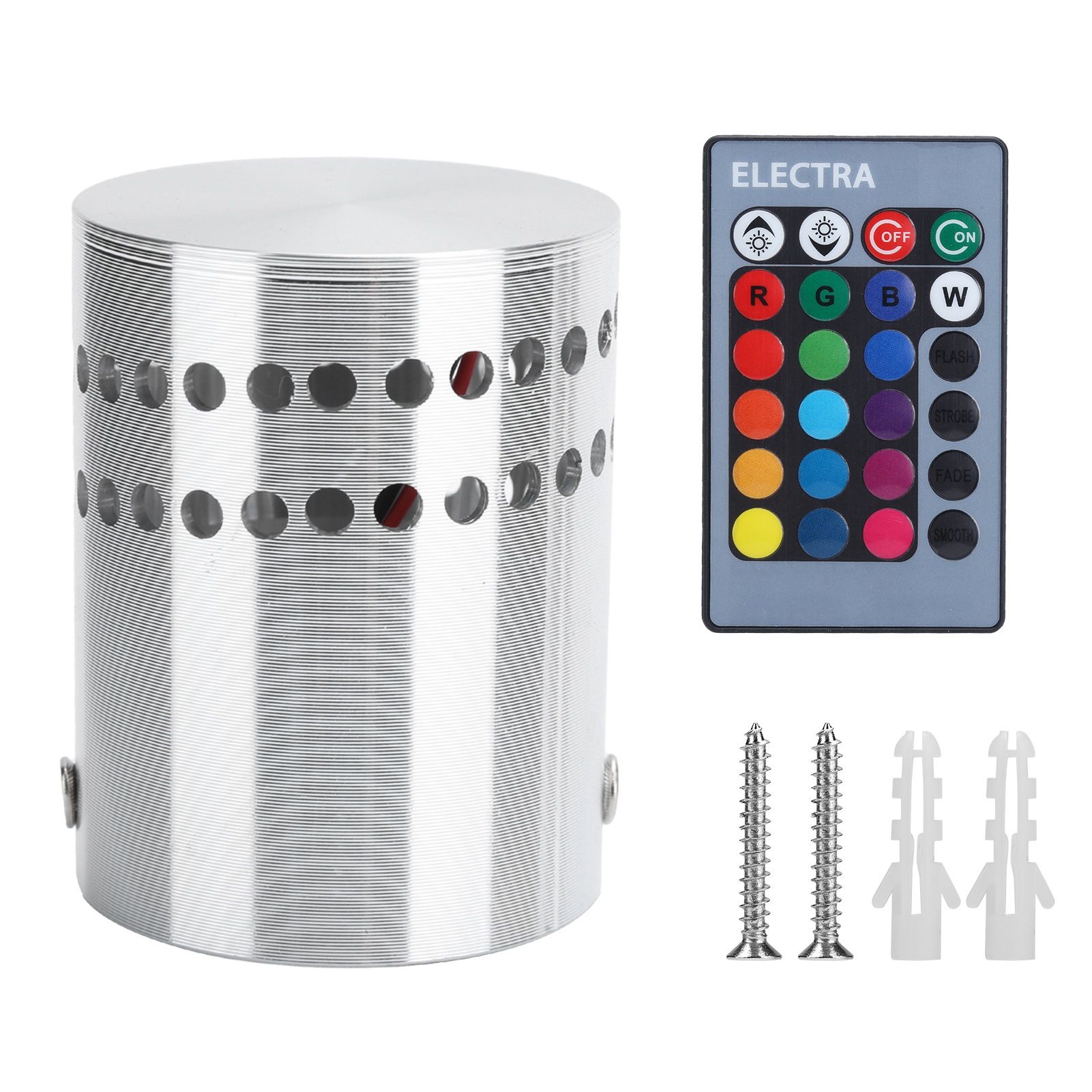 3W RGB Spiral LED Ceiling Light Wireless Remote Control Dimmable Wall Lamp view 2