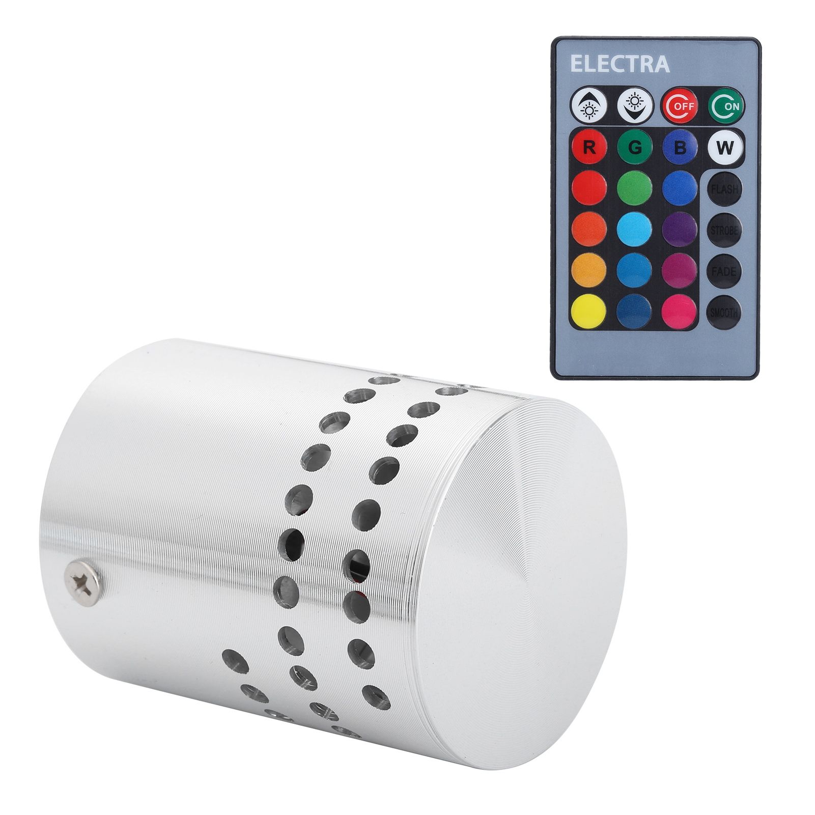 3W RGB Spiral LED Ceiling Light Wireless Remote Control Dimmable Wall Lamp view 3