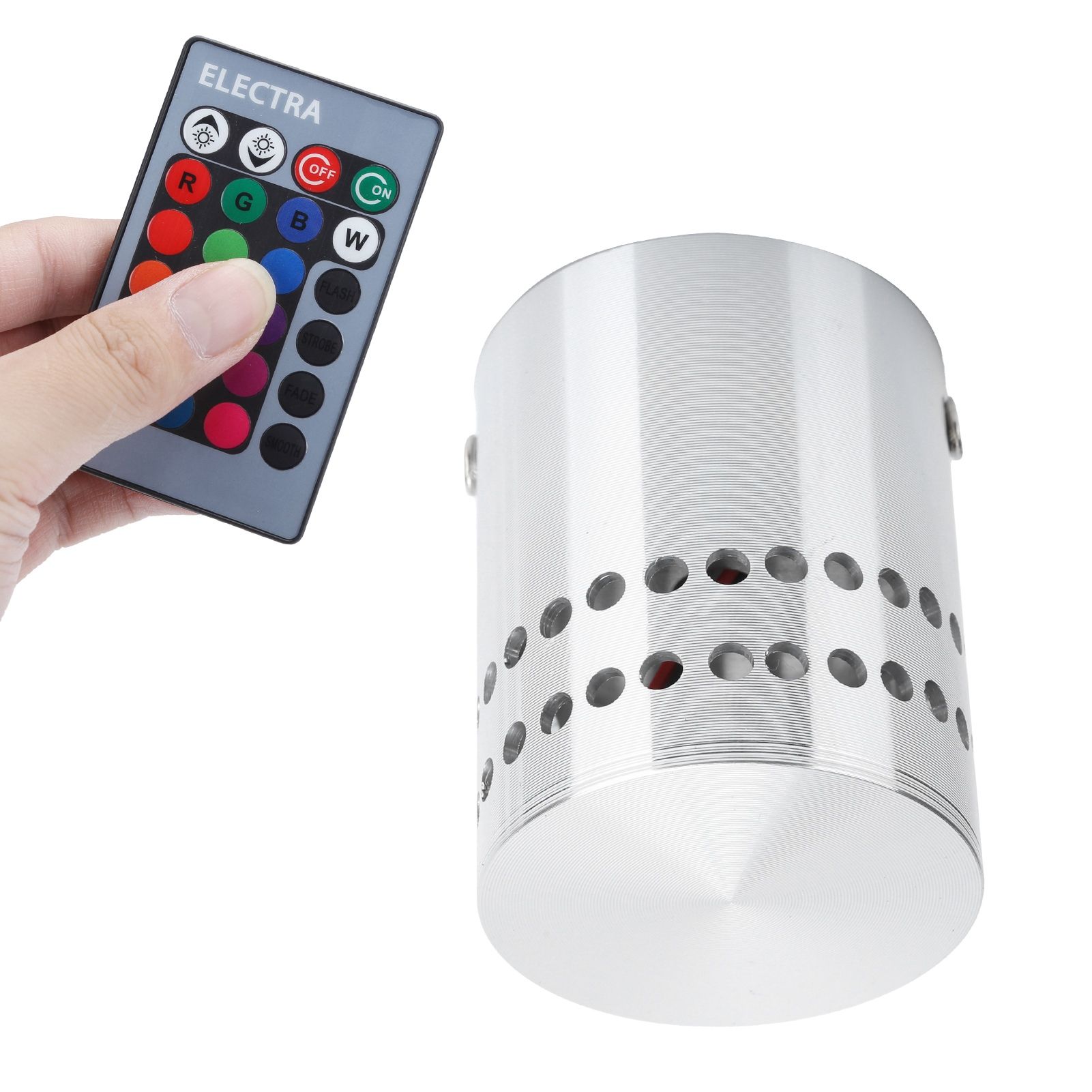3W RGB Spiral LED Ceiling Light Wireless Remote Control Dimmable Wall Lamp view 6
