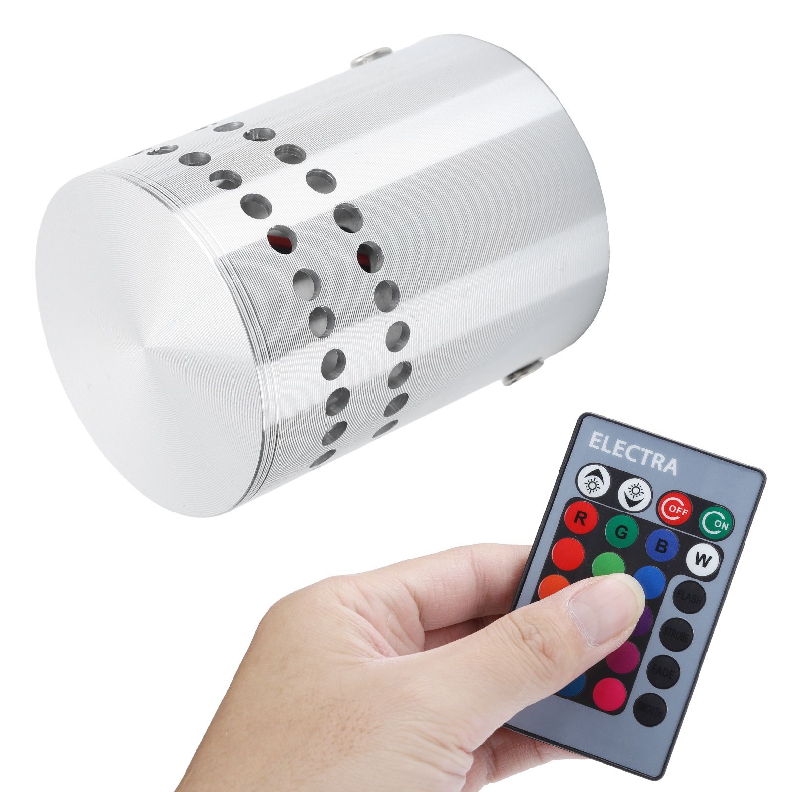 3W RGB Spiral LED Ceiling Light Wireless Remote Control Dimmable Wall Lamp view 7