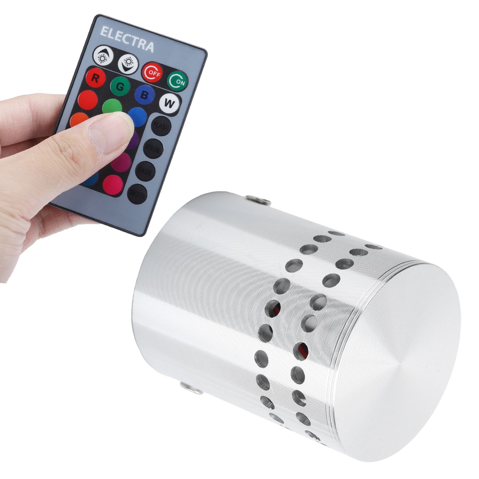 3W RGB Spiral LED Ceiling Light Wireless Remote Control Dimmable Wall Lamp view 8