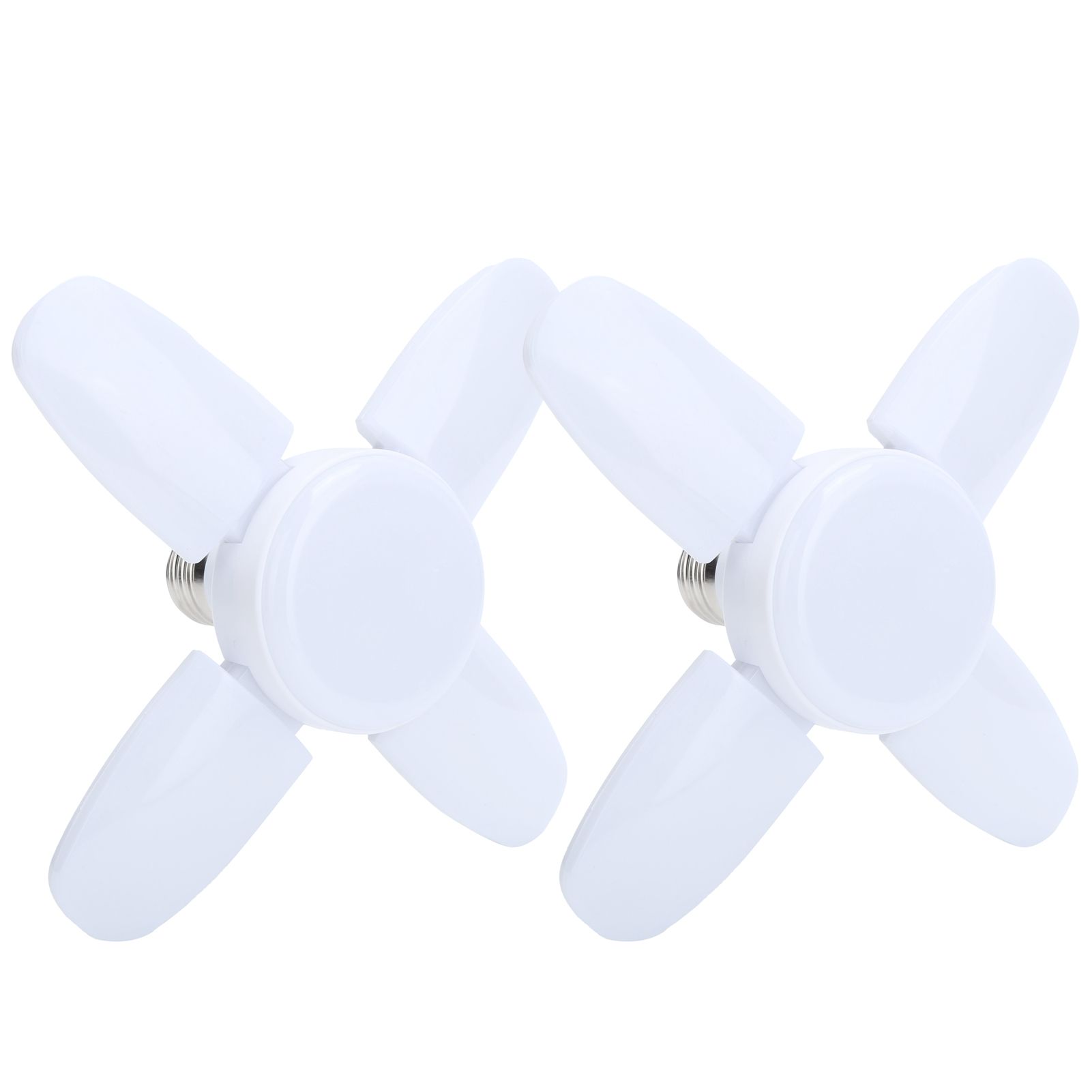 2Pcs 28W 2800LM LED Deformable Garage Fan Shape Light Bulb Warehouse Ceiling Lamp