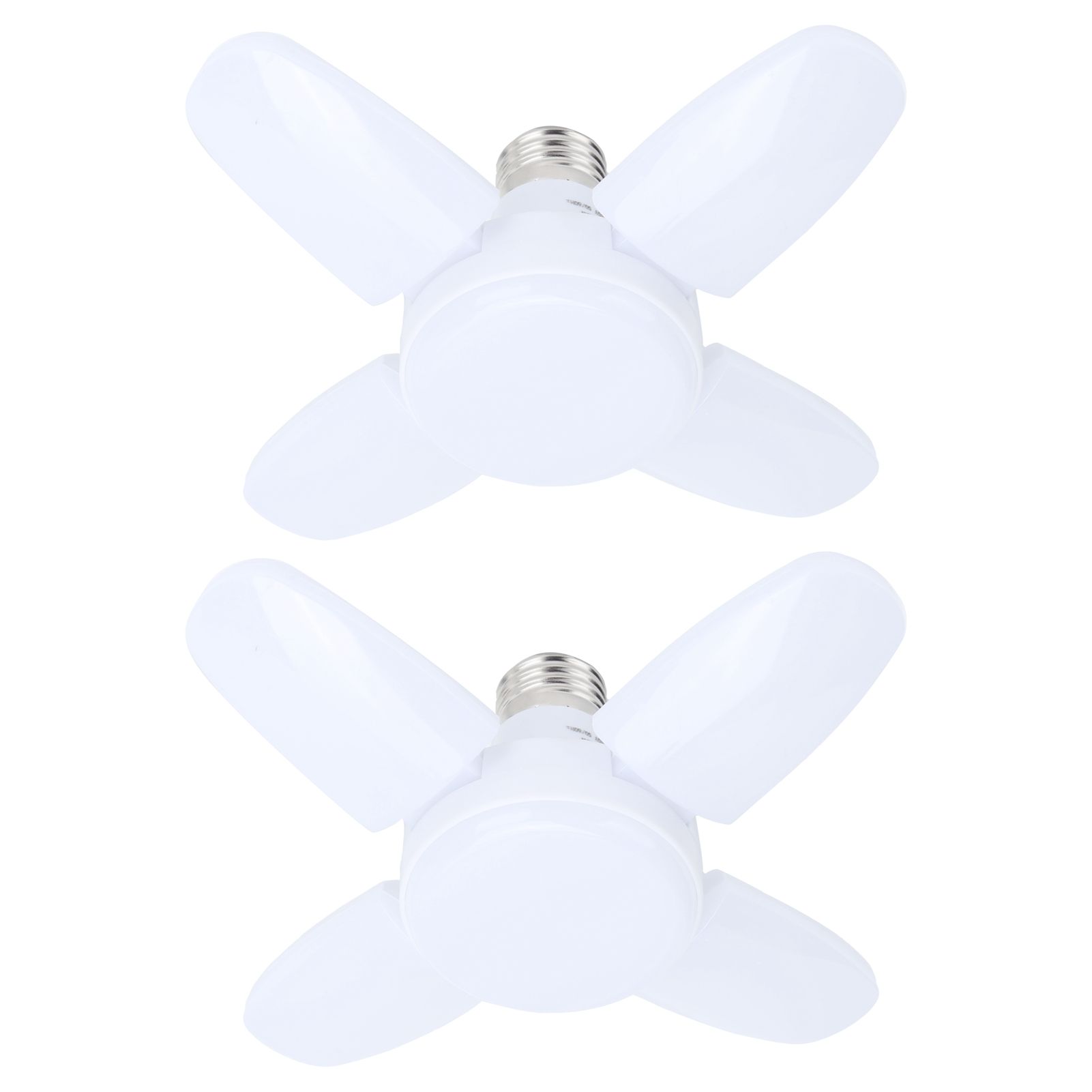 2Pcs 28W 2800LM LED Deformable Garage Fan Shape Light Bulb Warehouse Ceiling Lamp view 4
