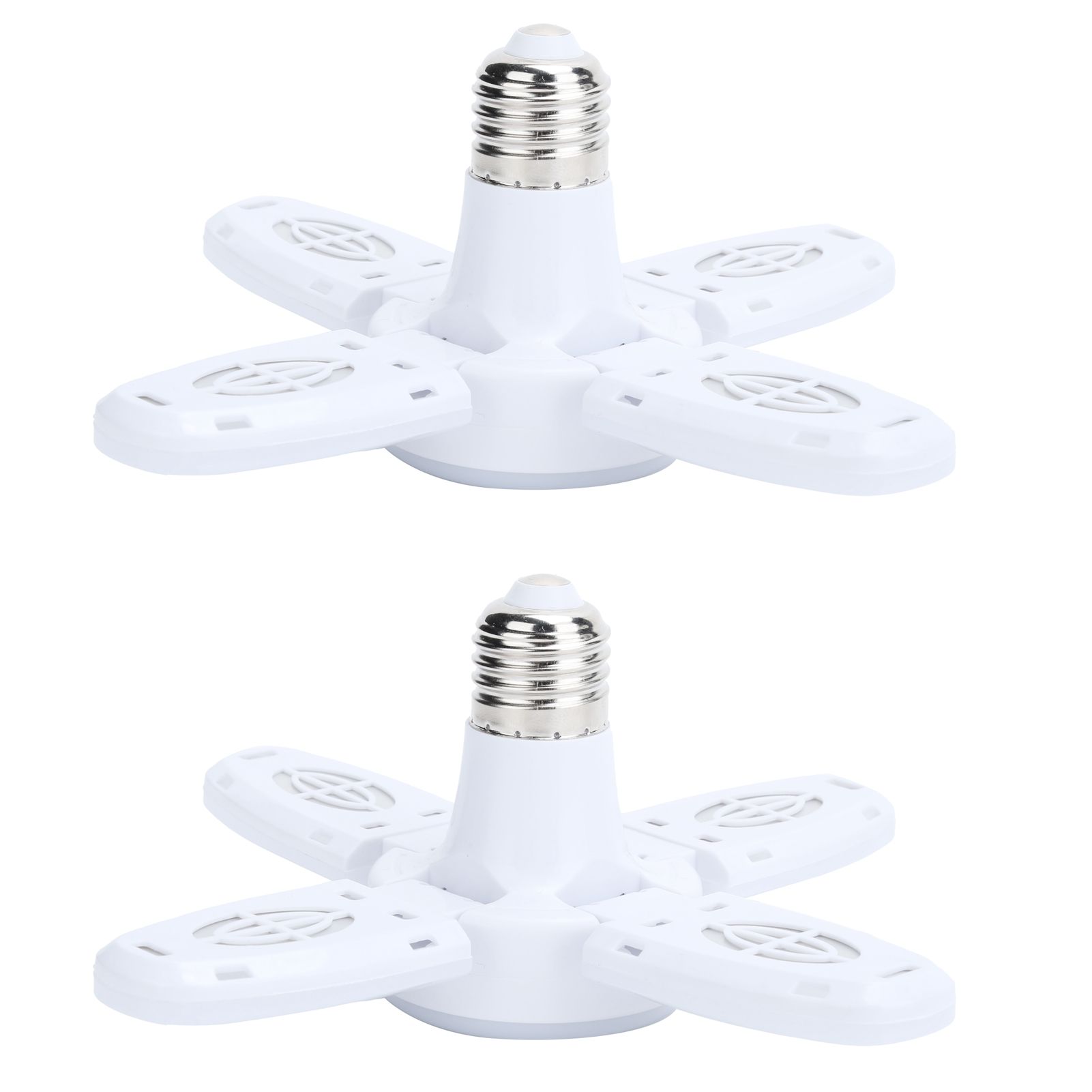2Pcs 28W 2800LM LED Deformable Garage Fan Shape Light Bulb Warehouse Ceiling Lamp view 5