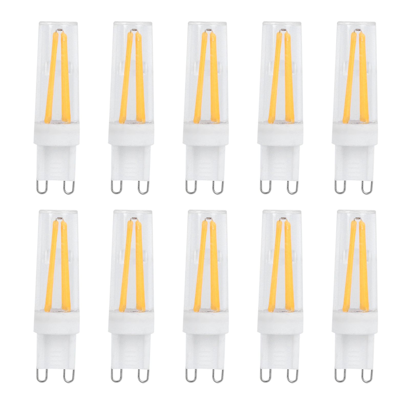 10pcs G9 3W Light Bulbs for Household Wall Light Ceiling Lamp AC 110V (Warm White) view 3