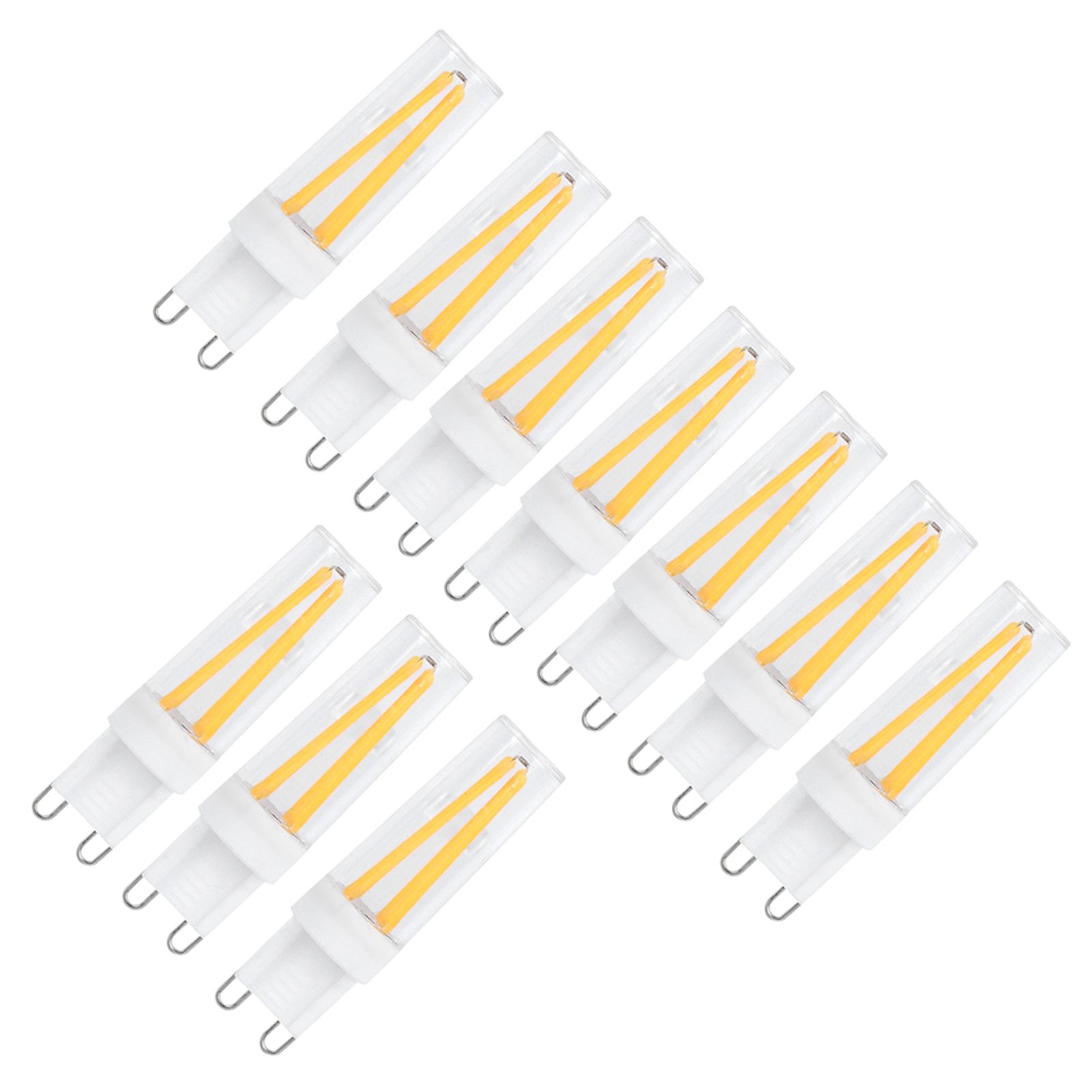 10pcs G9 3W Light Bulbs for Household Wall Light Ceiling Lamp AC 110V (Warm White) view 8