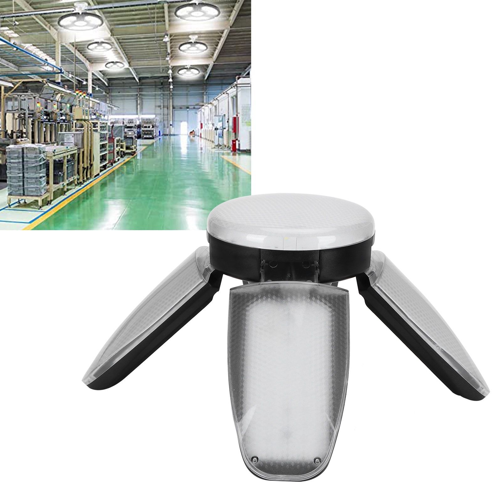4 Leaf Garage Light LED Deformable Lamp 150W E27 Warehouse Lights for Basement view 10