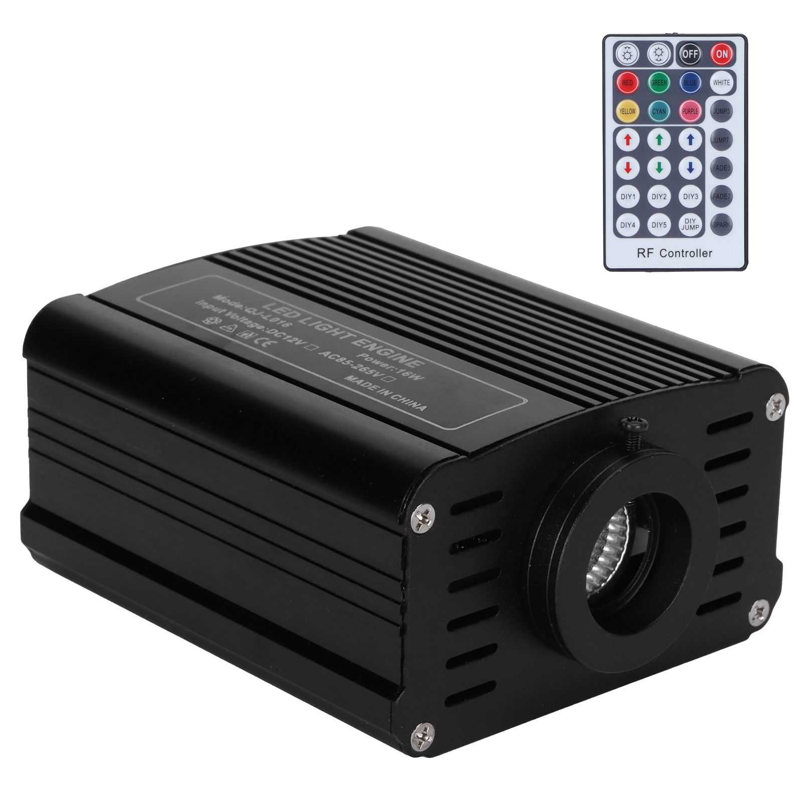 Optical Fiber Light Engine Driver 16W RGBW Ceiling Light Source with Remote — image 1