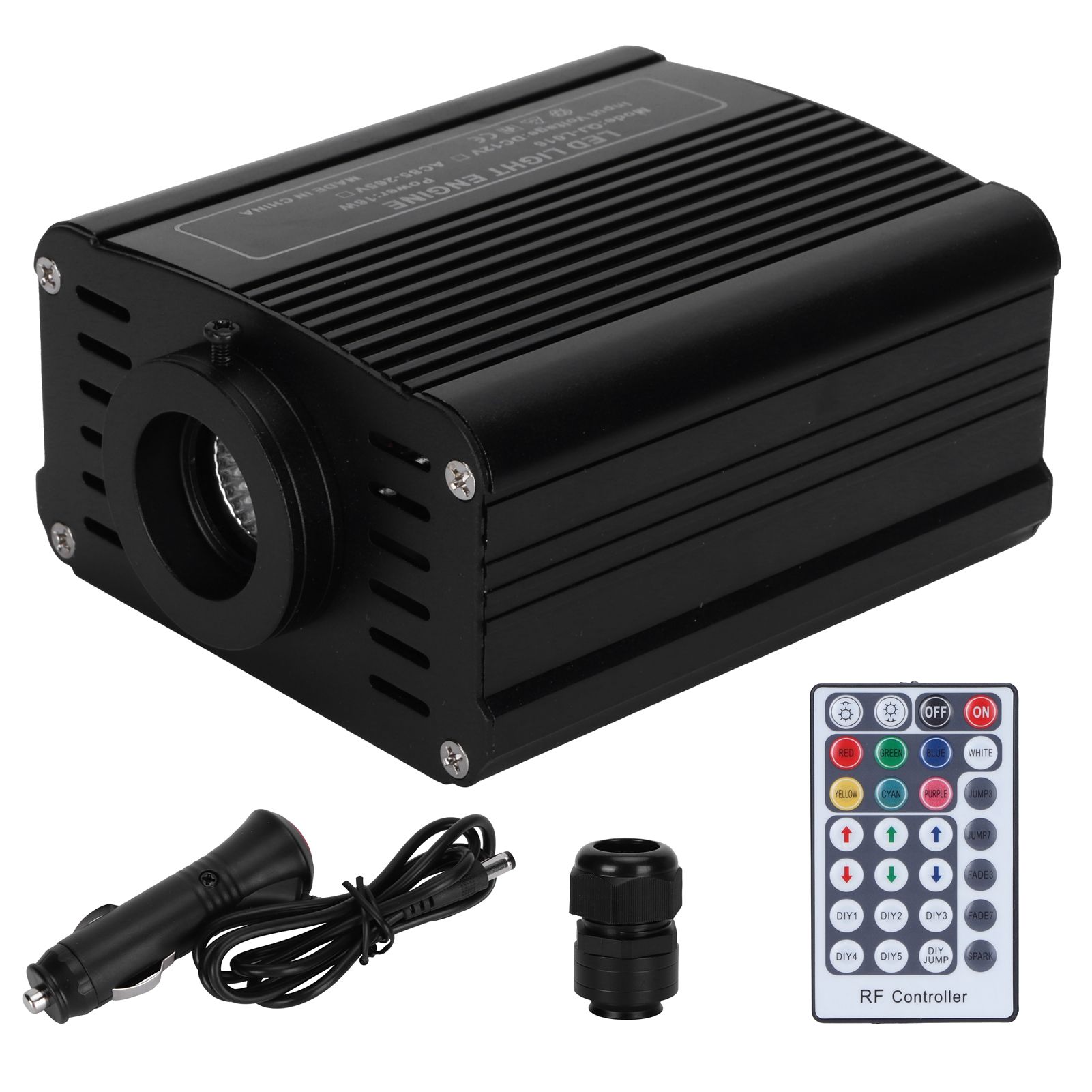 Optical Fiber Light Engine Driver 16W RGBW Ceiling Light Source with Remote view 2