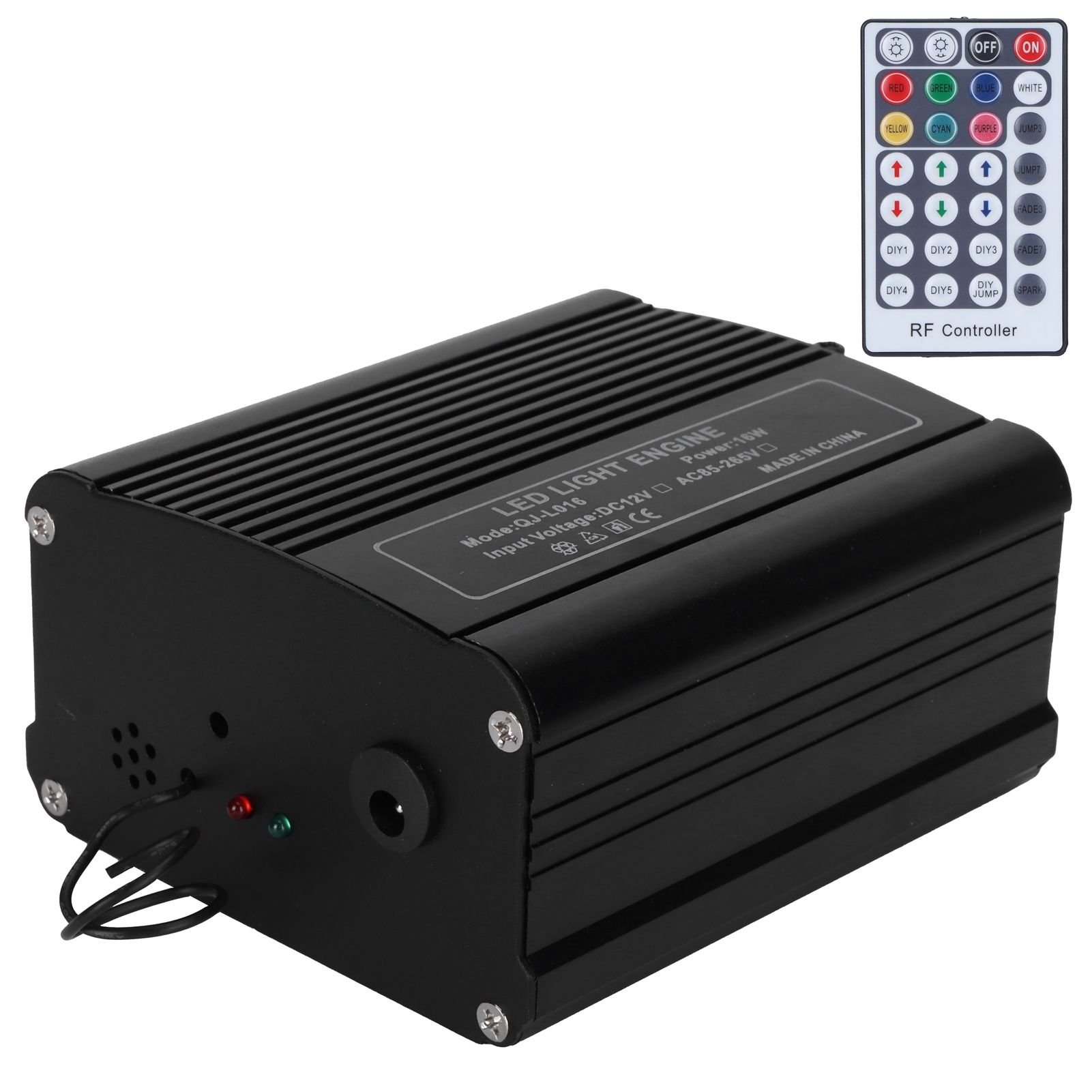 Optical Fiber Light Engine Driver 16W RGBW Ceiling Light Source with Remote view 3