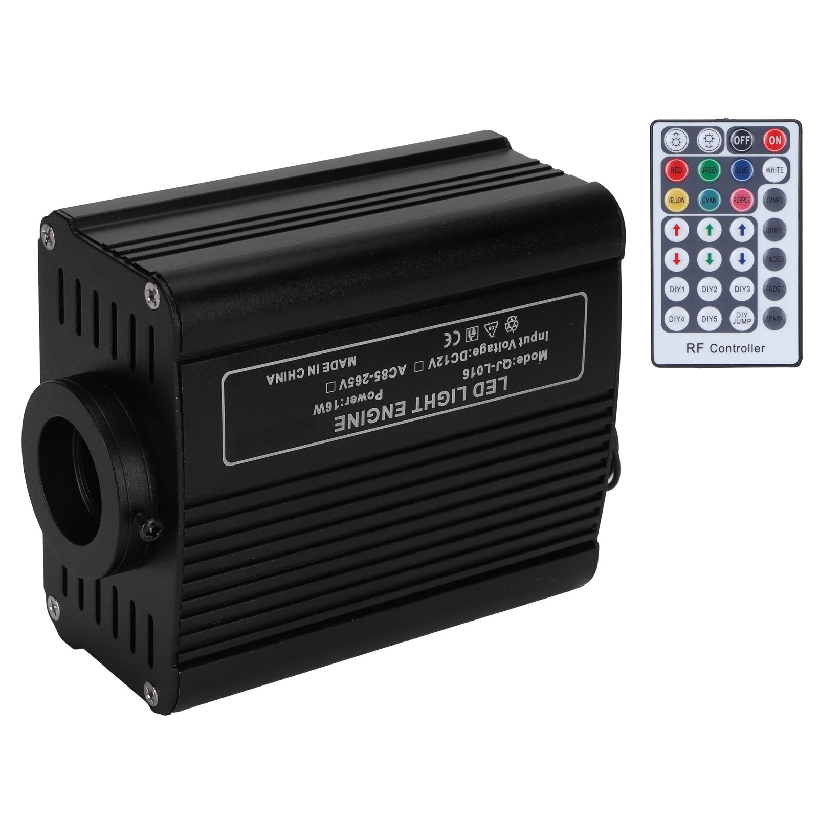 Optical Fiber Light Engine Driver 16W RGBW Ceiling Light Source with Remote view 8