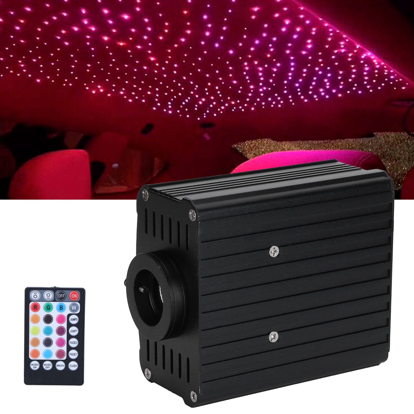 RGBW Fiber Optic Light Engine Source LED Voice Control Ceiling Lighting Decoration view 10
