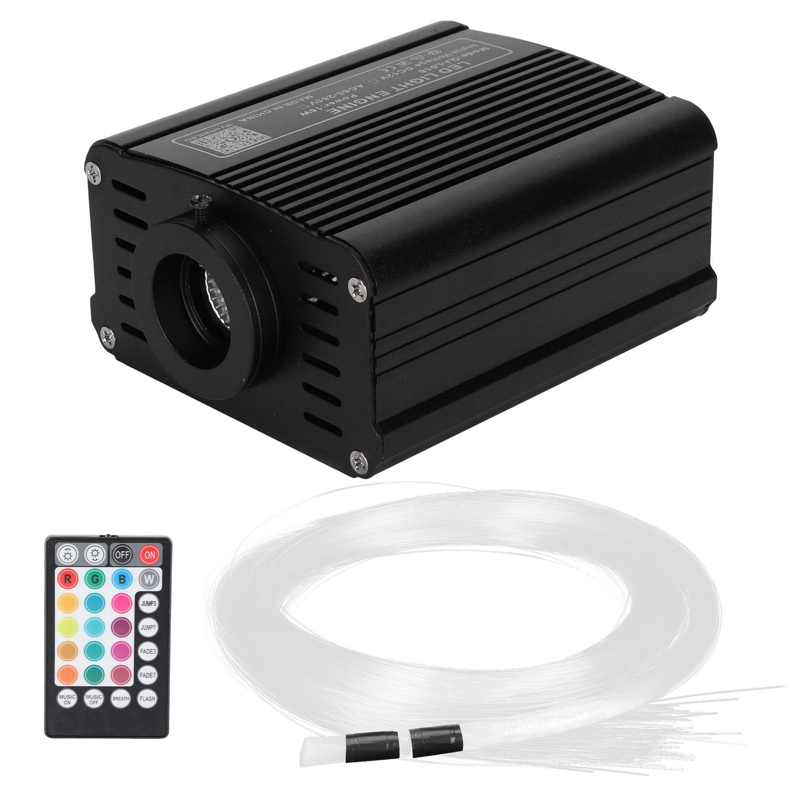 16W Fiber Optic Light RGBW LED Ceiling Light Kit APP Control with 2m Fiber — image 1