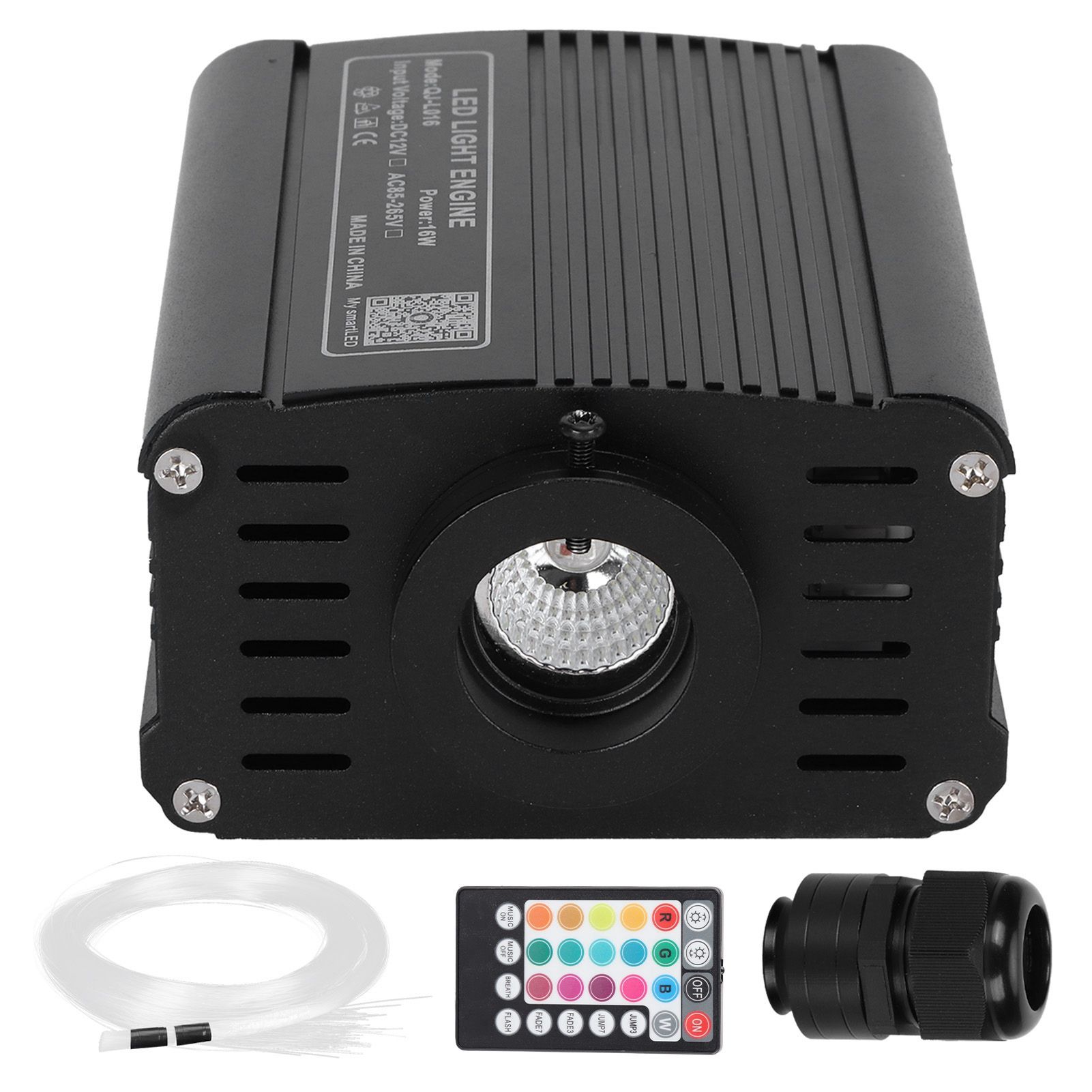 16W Fiber Optic Light RGBW LED Ceiling Light Kit APP Control with 2m Fiber view 2