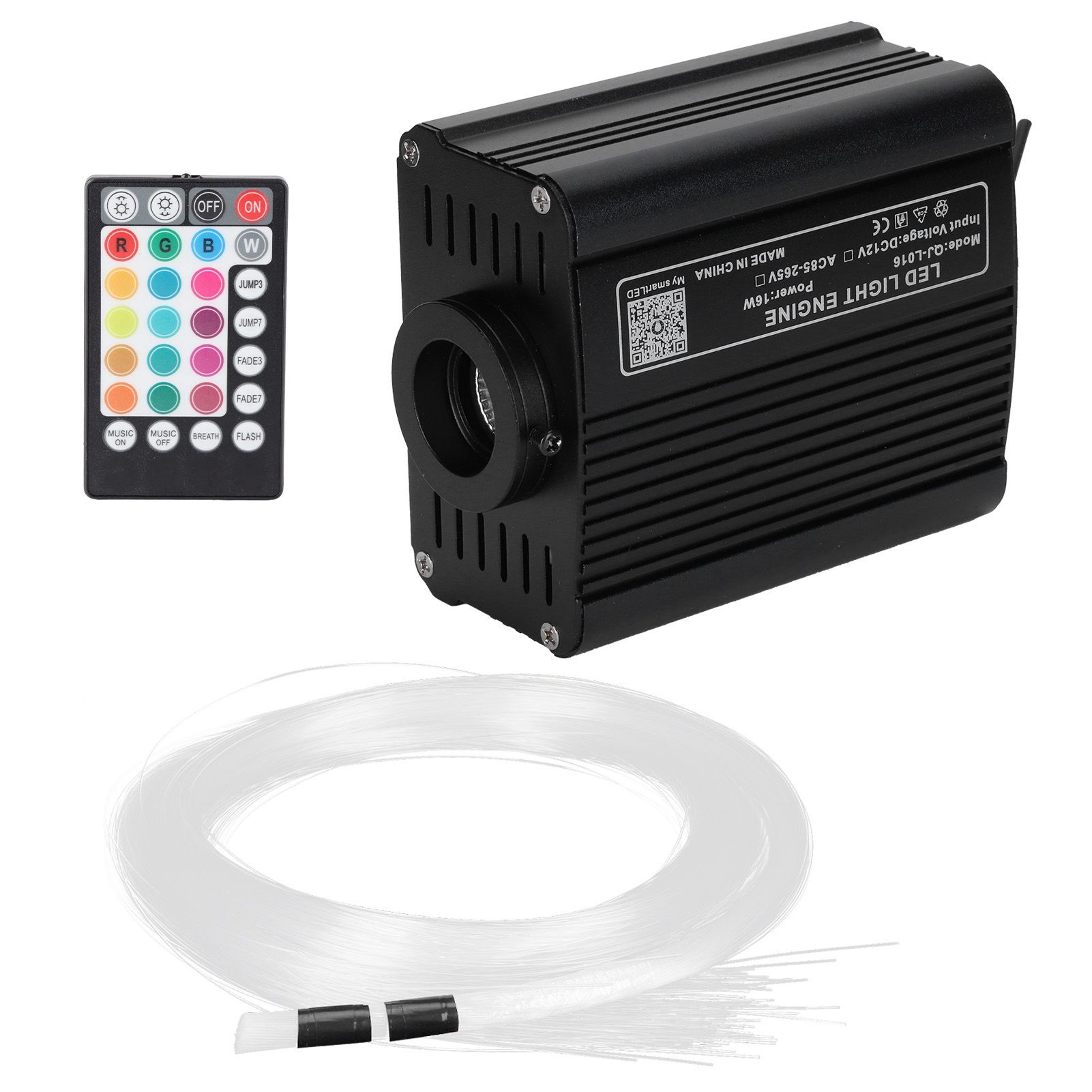 16W Fiber Optic Light RGBW LED Ceiling Light Kit APP Control with 2m Fiber view 3