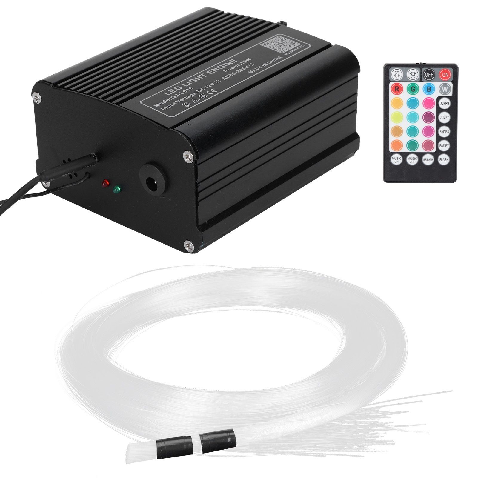 16W Fiber Optic Light RGBW LED Ceiling Light Kit APP Control with 2m Fiber view 7