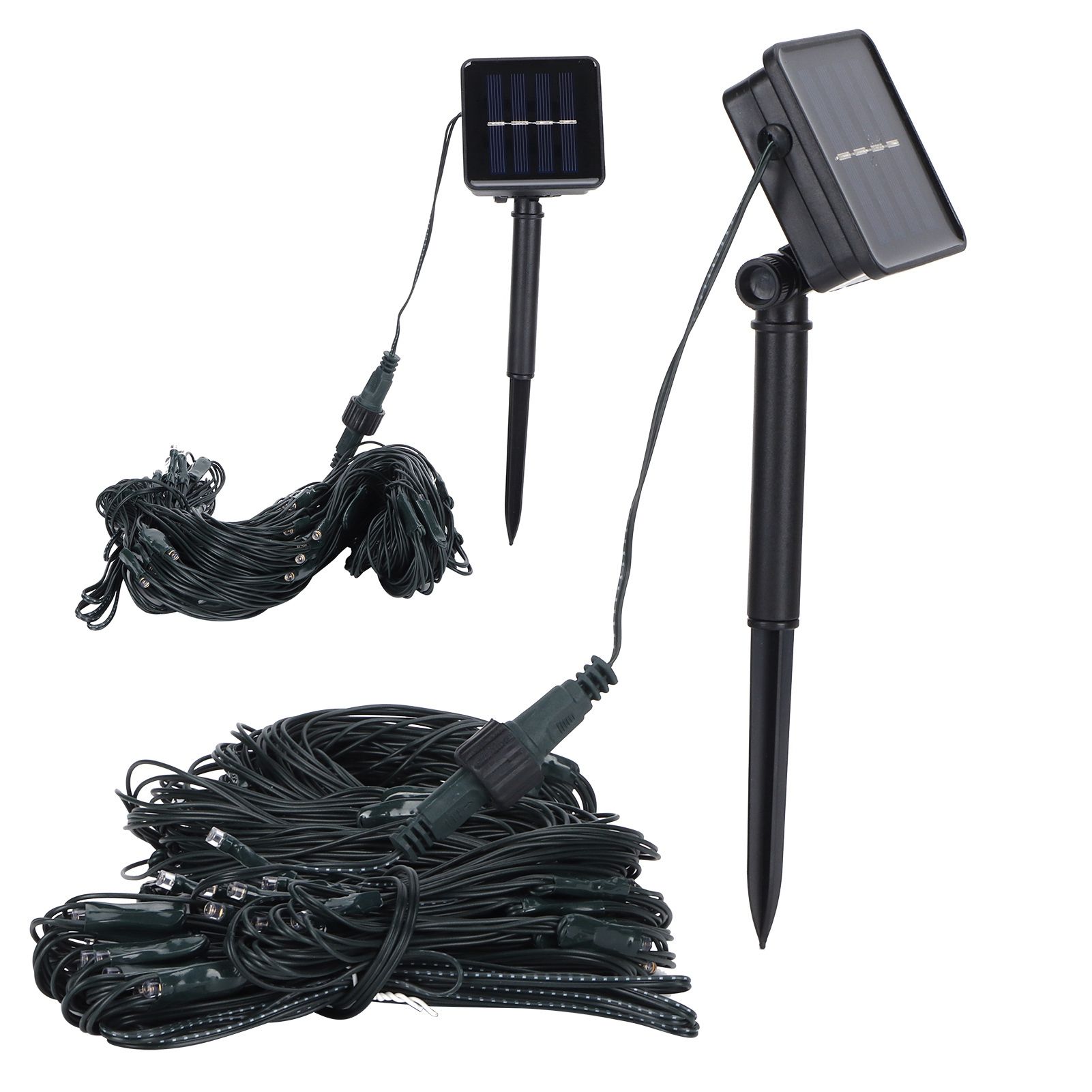 Solar LED Net Mesh String Light Outdoor Waterproof Holiday Decorative Lights view 7