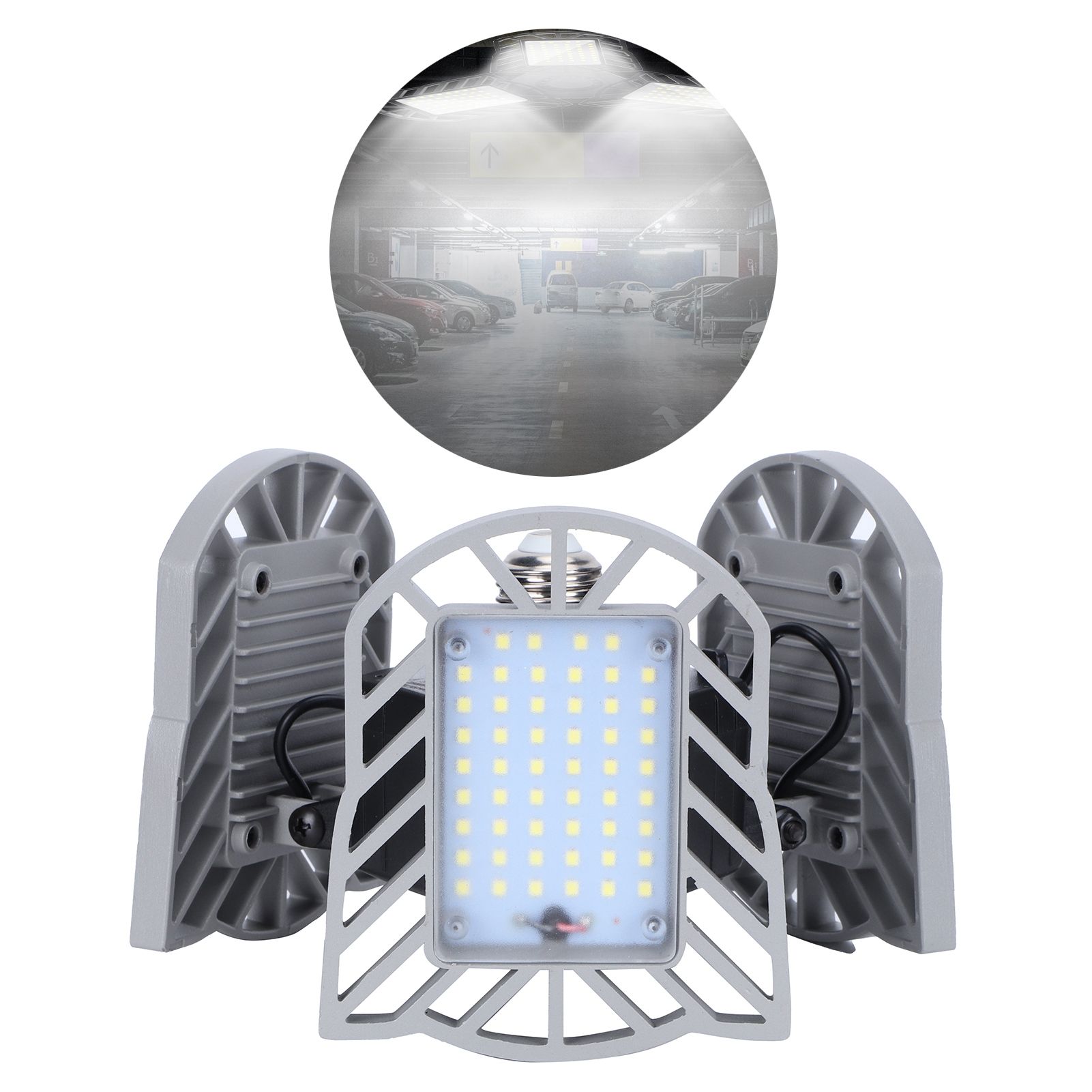 60W LED Garage Light E26/E27 Deformable LED Shop Ceiling Light Garage Lighting view 9