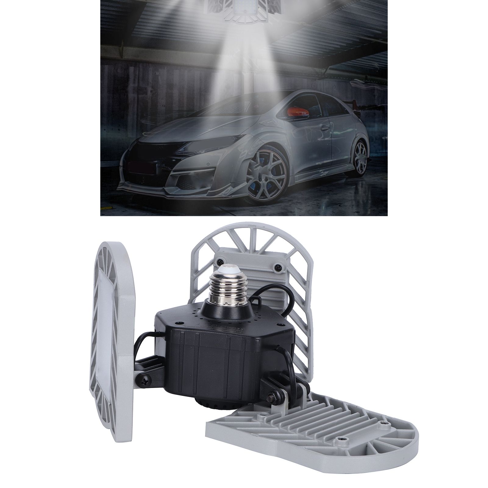 60W LED Garage Light E26/E27 Deformable LED Shop Ceiling Light Garage Lighting view 10